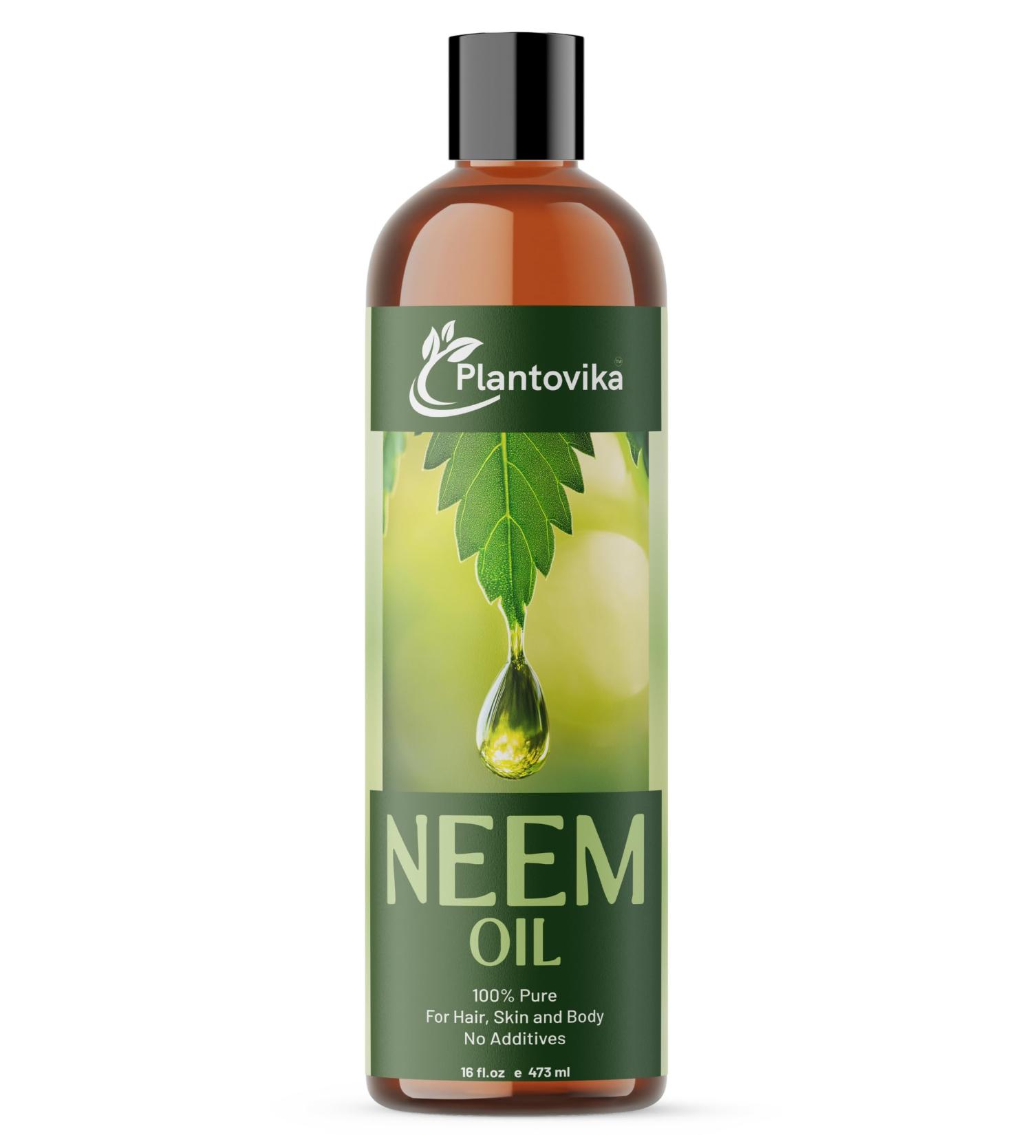 Pure Neem Oil (16 Oz) - 100% Cold Pressed All Natural Concentrate Unrefined Multipurpose Seed Extract 16 Fl Oz (Pack of 1) - Buy Online on GoSupps.com