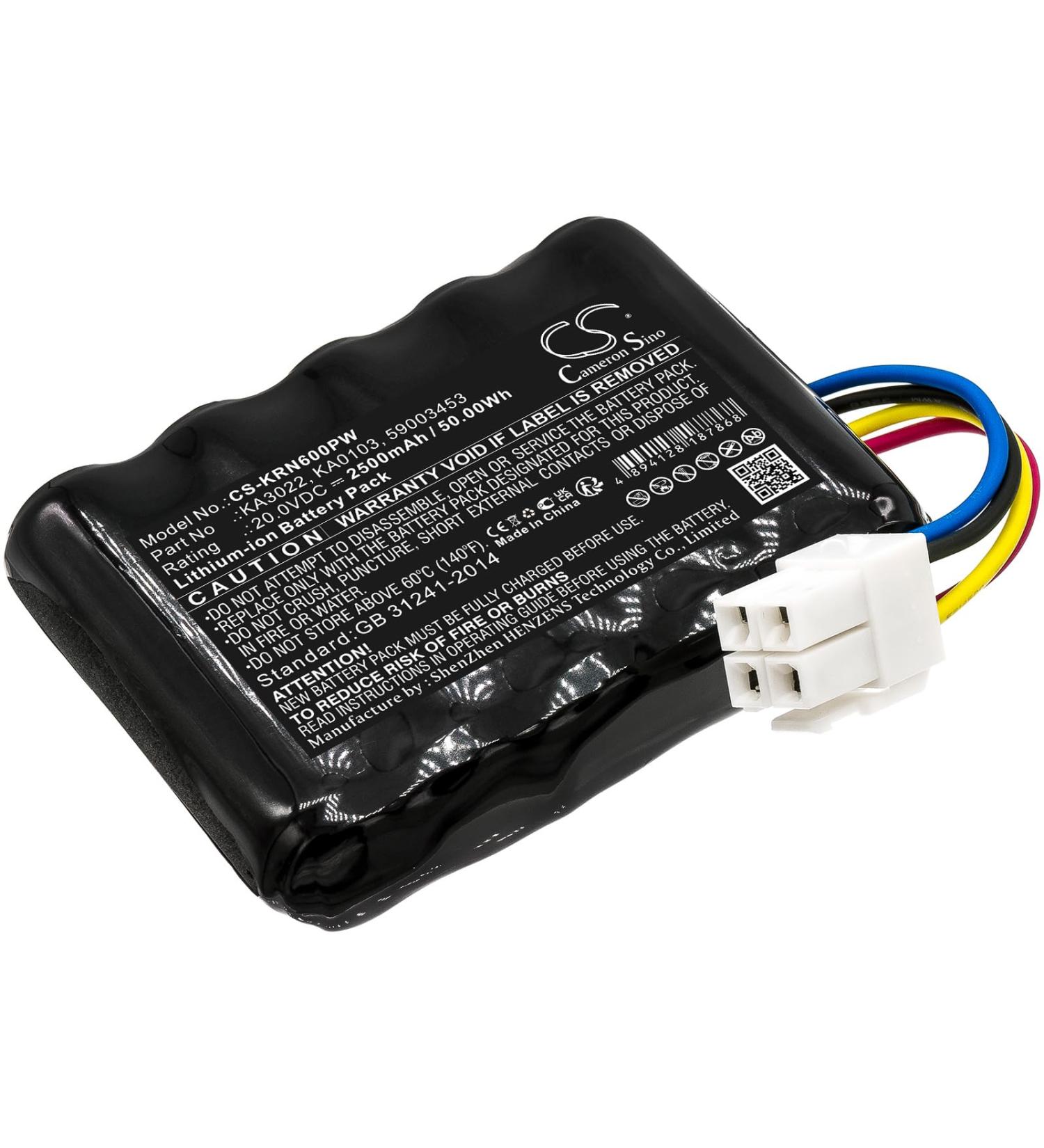 Battery Replacement for Kress Mission Nano 600KR101E KR123E KR113 KA3022 KA0103 59003453 | International Shipping Available - Buy Online on GoSupps.com