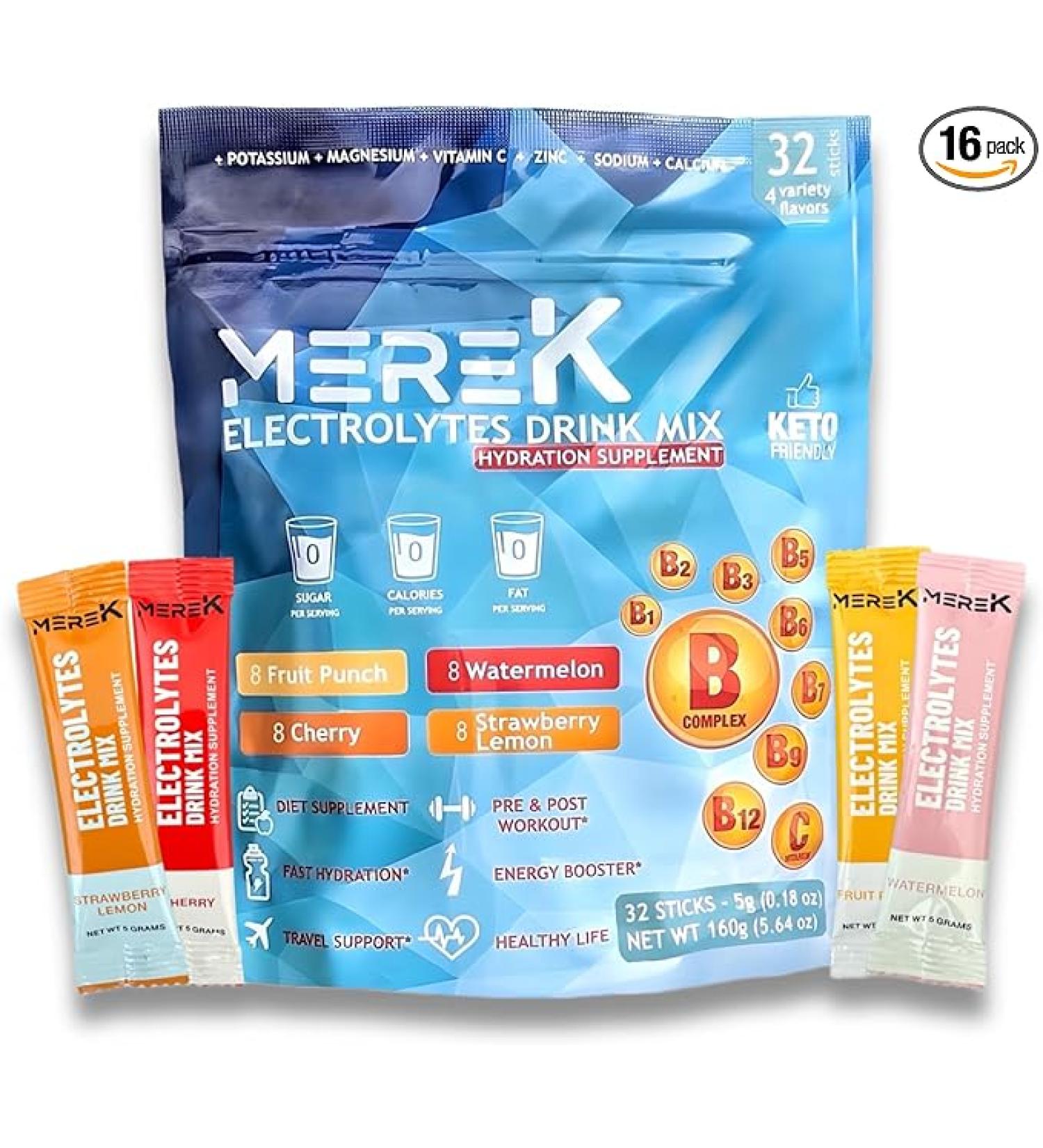 Electrolyte Hydration Powder 16 Sachets - Workout & Travel Essential  Sugar-Free  Keto Friendly - Buy Online on GoSupps.com