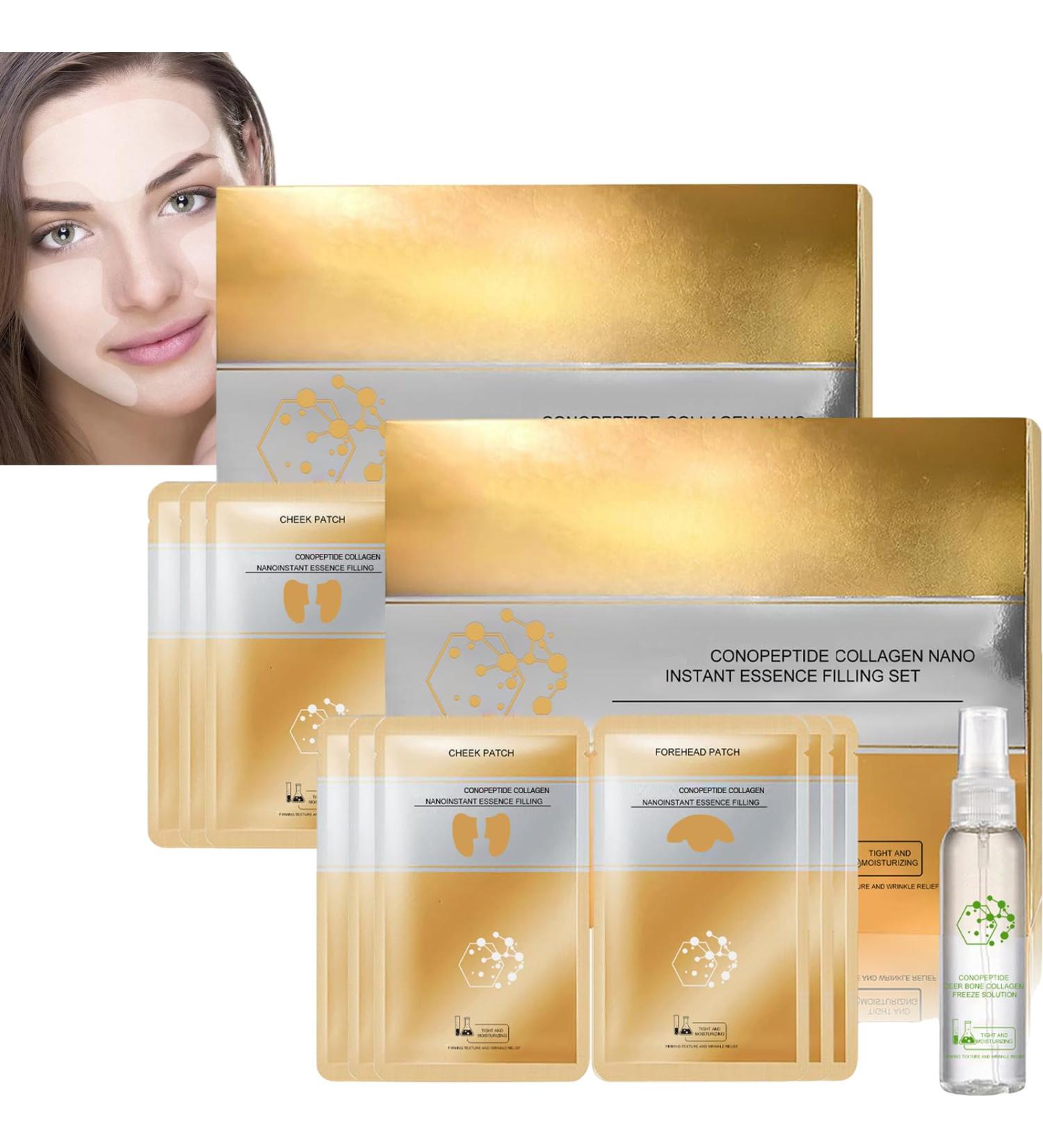  JASUBAI Instant Skin Essence Collagen Kits Anti Aging Face Serum with Hyaluronic Acid Reduces Fine Lines & Wrinkles Moisturizing Lightening 2 Pack - Buy Online on GoSupps.com