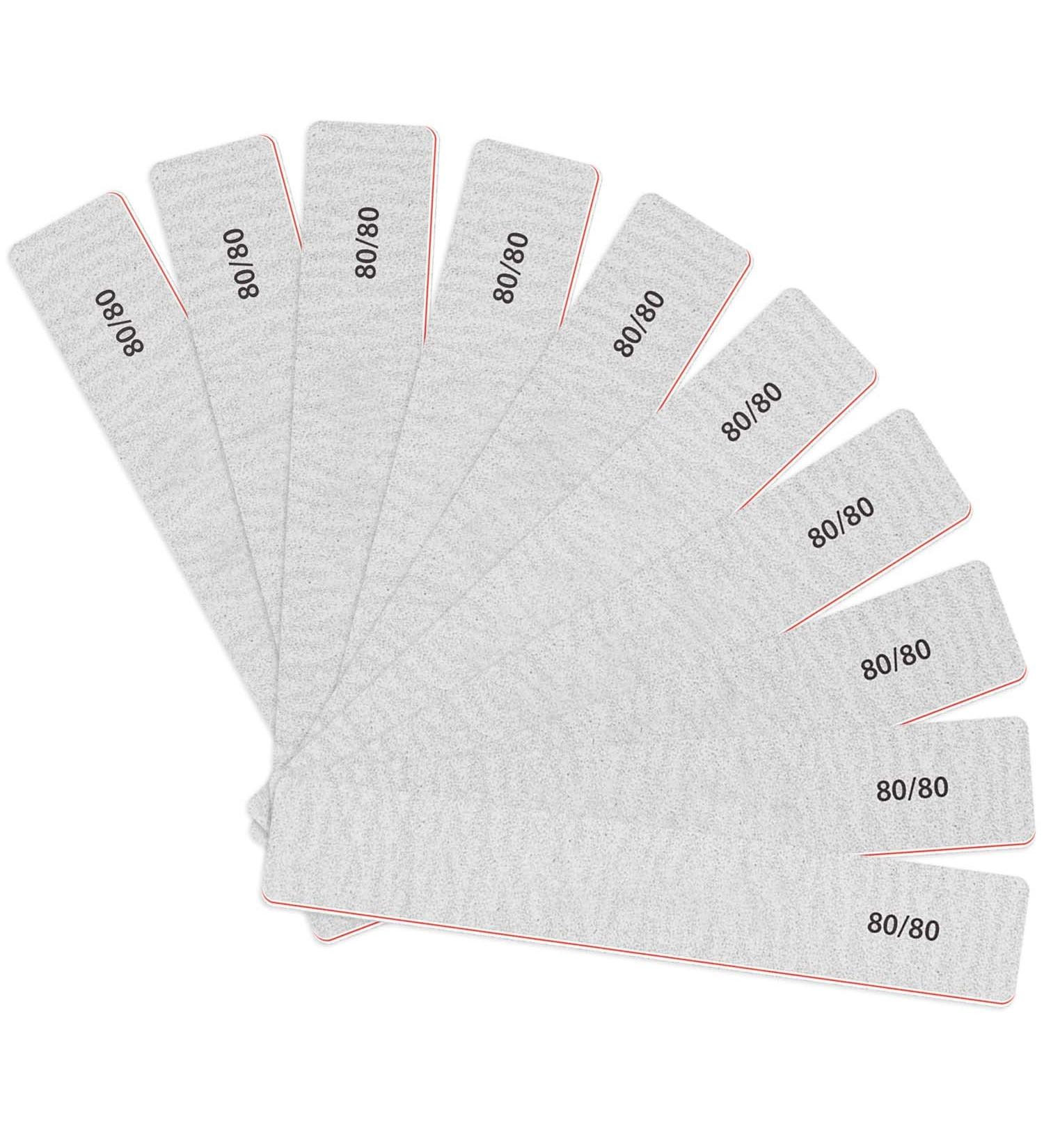 Karlash Professional Double Sided Jumbo Zebra Nail File 80/80 - 10pcs - Buy Online on GoSupps.com