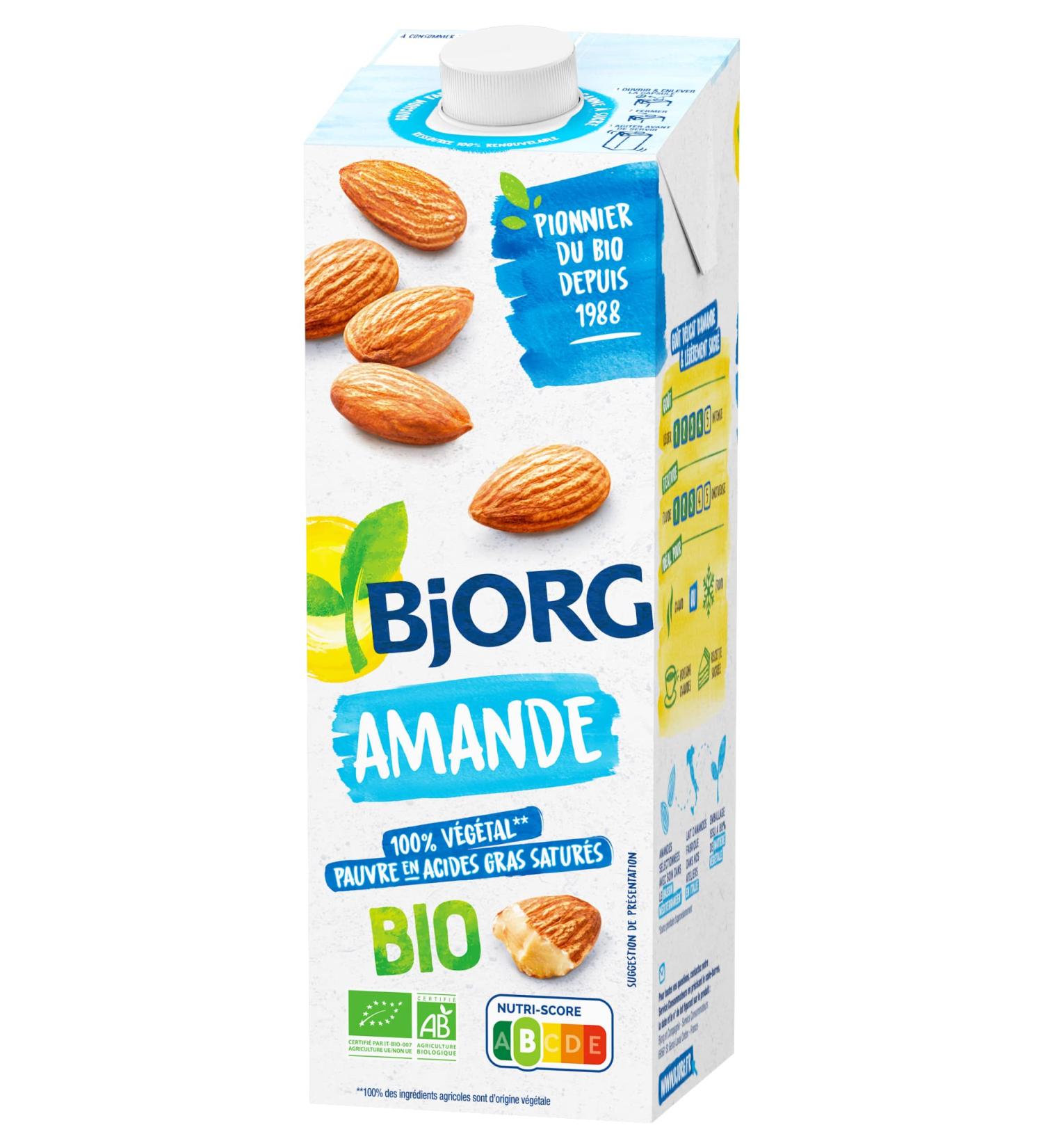 Bjorg Lait d'Amande Intense Bio 1 L Amande 1 l (Lot de 1)