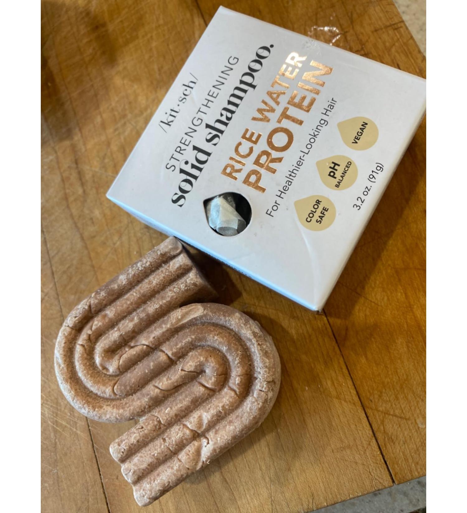 Hair Growth | Rice Shampoo Bar for Strengthening | Helps Dry Hair | Made in US | All Natural | Moisturizing | Vegan Solid Shampoo Bar for Hair | Rice Water Shampoo Bar | Zero Waste, 3.2 oz