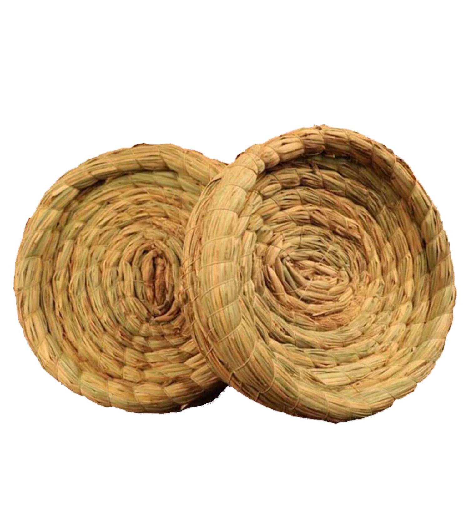 Orgrimmar Handmade Woven Straw Bird Nest Breeding House for Small Pets - 2PCS - Buy Online on GoSupps.com