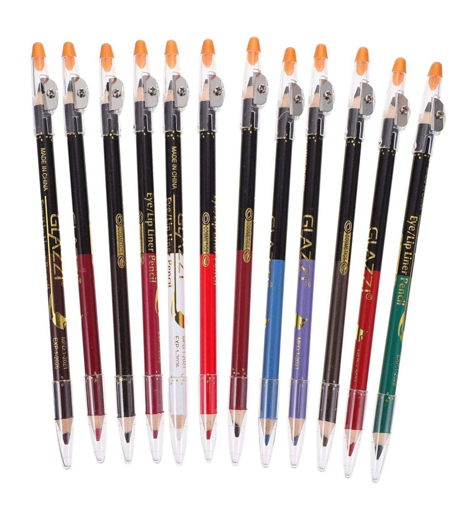 Balacoo 24 Pcs Lip Liner Eyeliner Black Eyebrow Pencil Grey Eyeliner High Pigment Pen Lip Pencil Set Natural - Buy Online on GoSupps.com