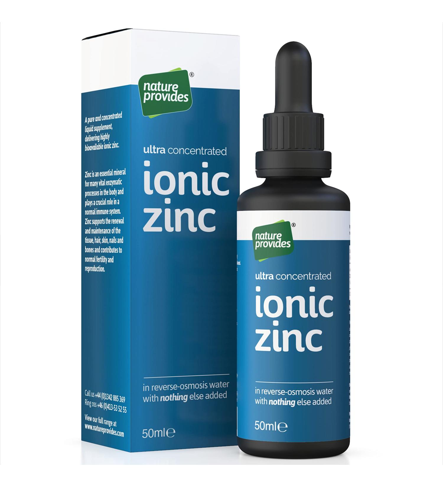 Ionic Zinc Sulphate Liquid 50ml - Immune & Fertility Support | Vegan Raw Zinc | Made in UK - Buy Online on GoSupps.com