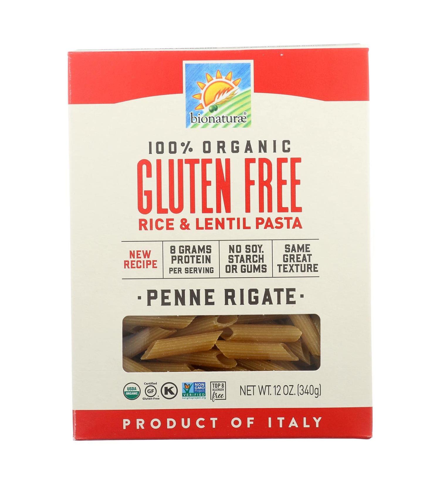 Bionaturae Organic Penne Rigate Pasta Gluten Free ( 12x12 OZ)