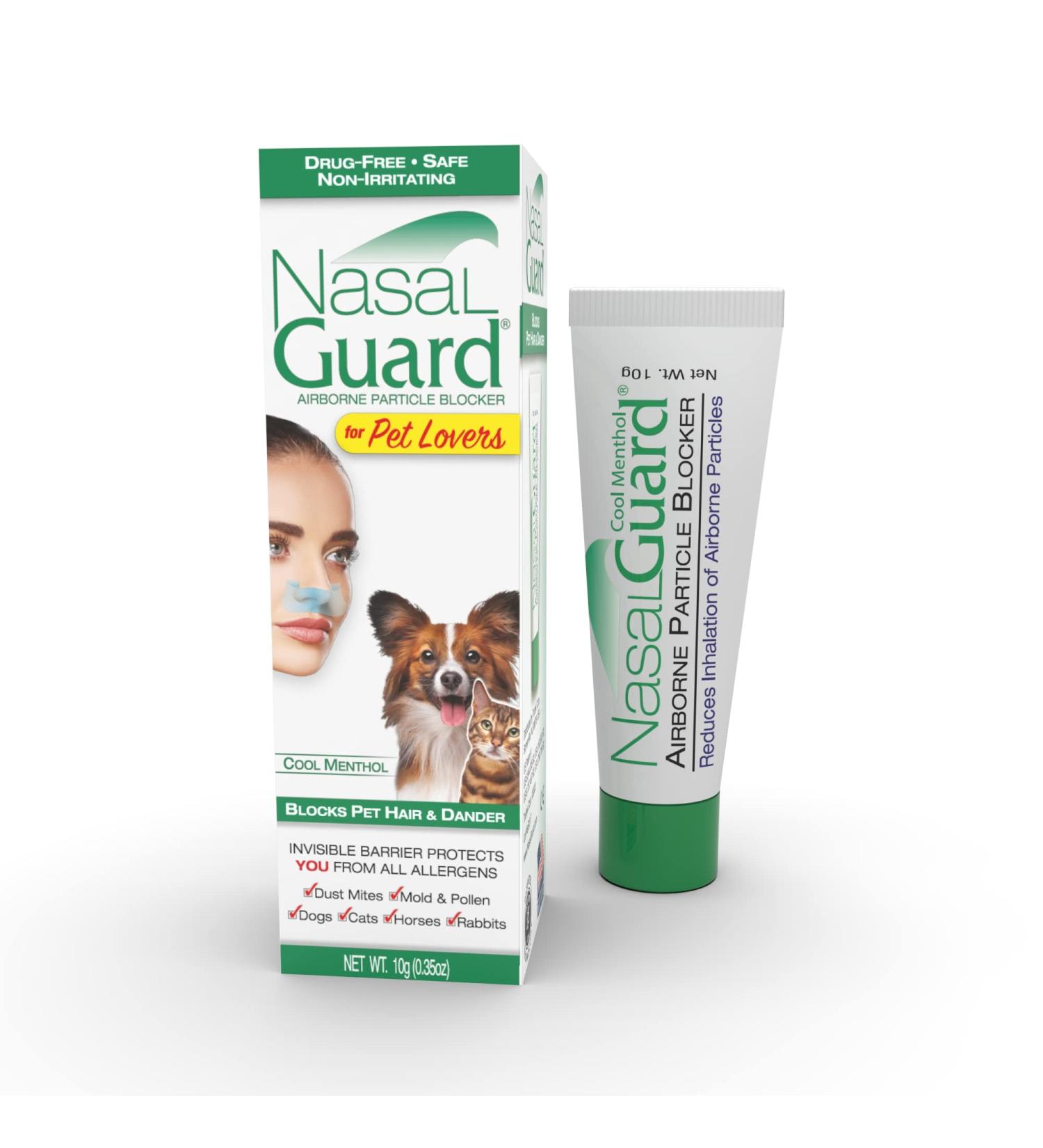 NasalGuard Cool Menthol 10g: Pet Lovers Allergy Relief Gel - Drug-Free, Made in USA - Buy Online on GoSupps.com