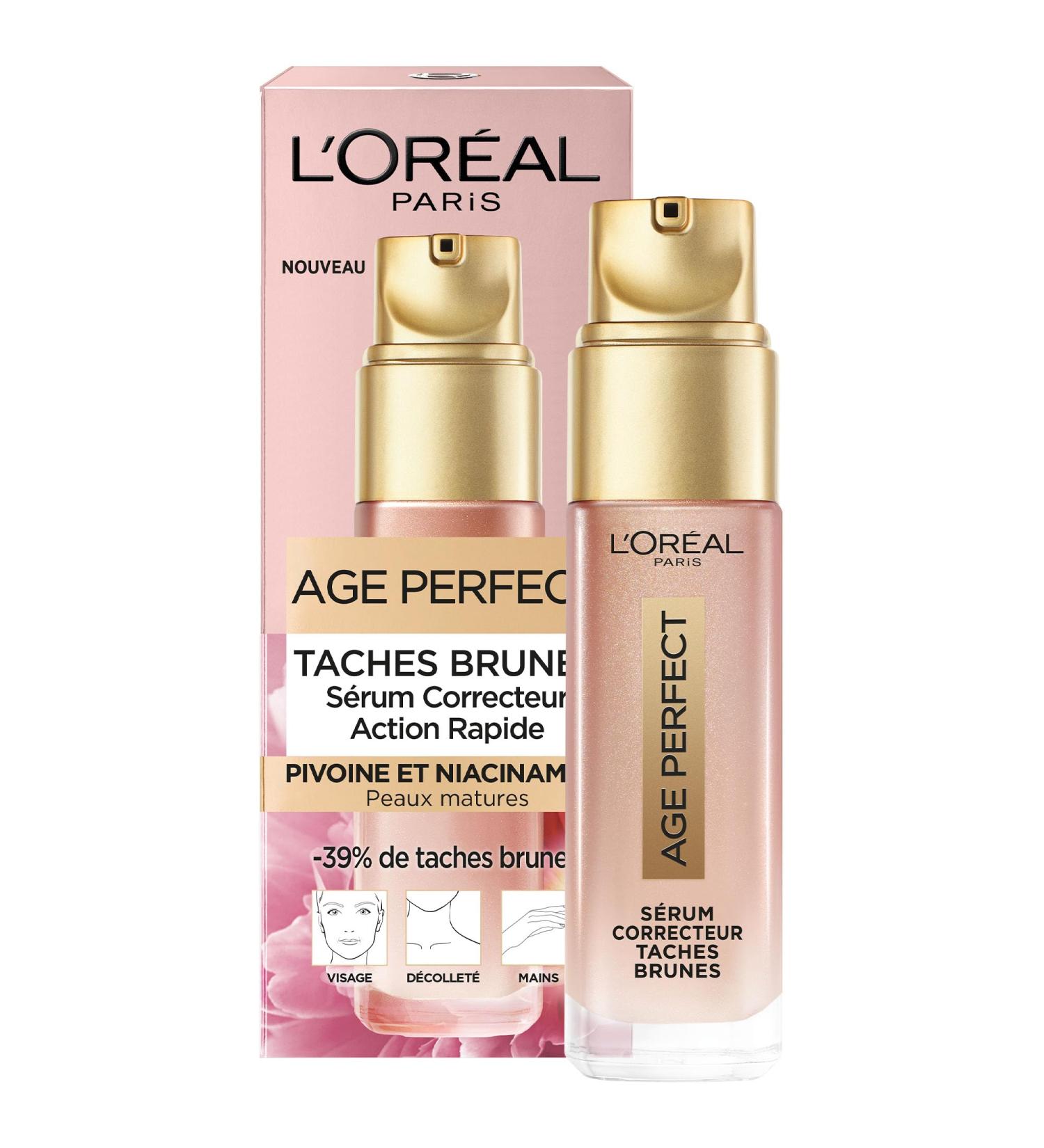 L'Oreal Paris L'Or al Paris Age Perfect Golden Age Correcting Serum Brown Spots Enriched with Native Peonies and Niacinamide Cells Mature Skin 30 ml