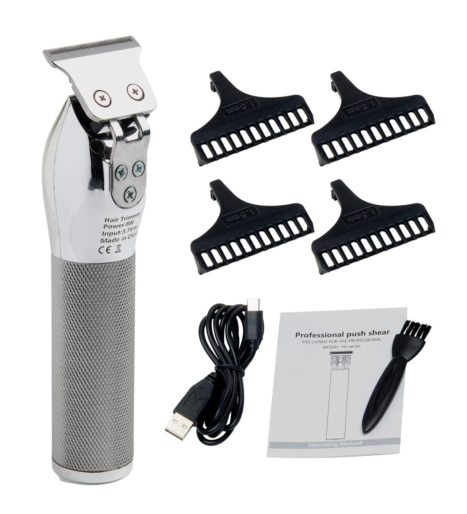 KaleWoz Hair Clippers for Men - 2600mAh Cordless Professional Trimmer & Grooming Kit - Rechargeable Beard Trimmer & Hair Cutting Cape - Gifts for Him (Silver - Buy Online on GoSupps.com