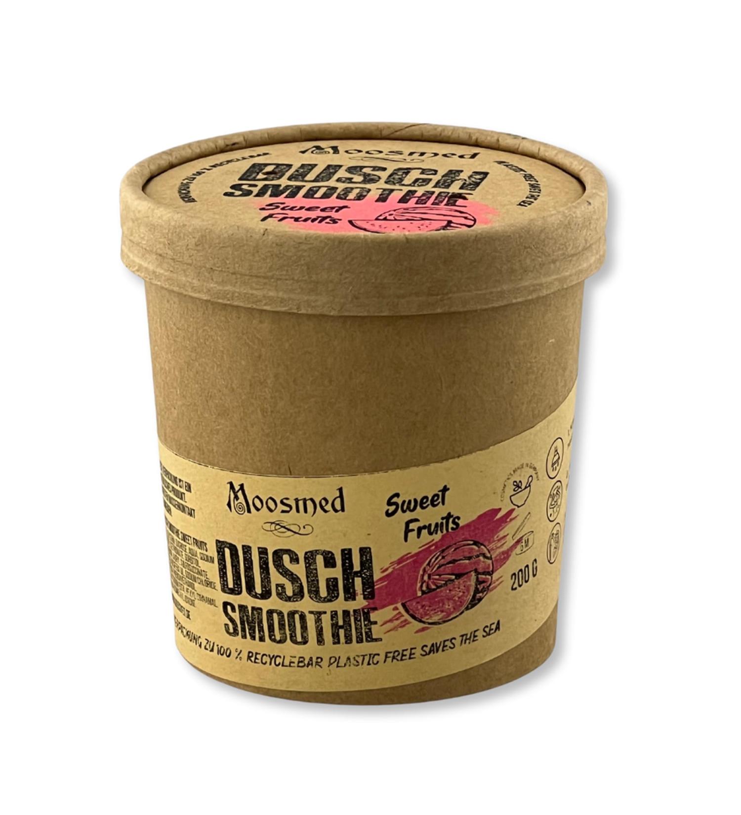 Moosmed Shower Smoothie - Vegan Organic Soap Handmade in Germany - Shower Butter with Exfoliating Effect