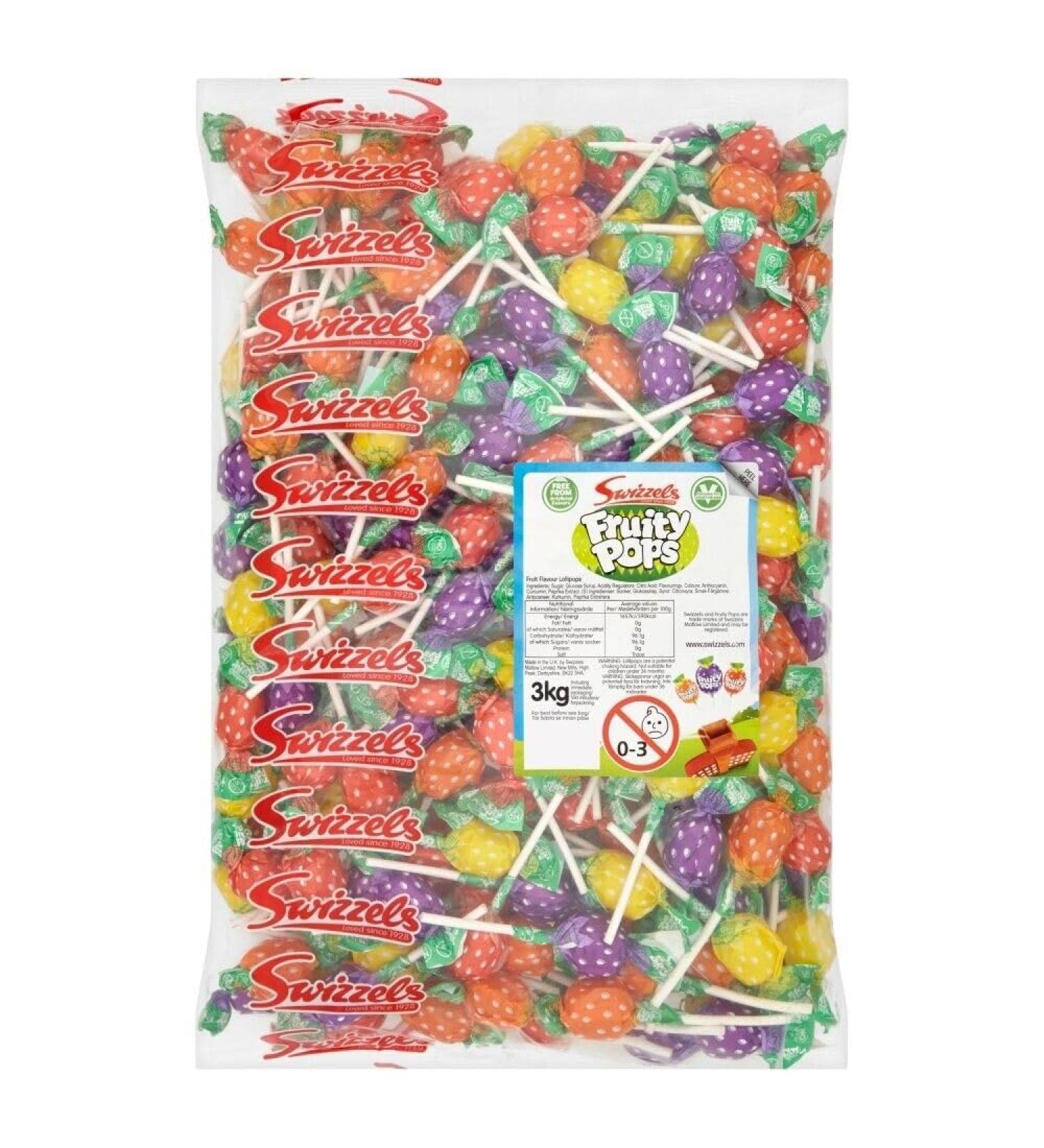 Swizzels Fruity Pop Lollies Bag 2 x 3kg - Buy Online on GoSupps.com