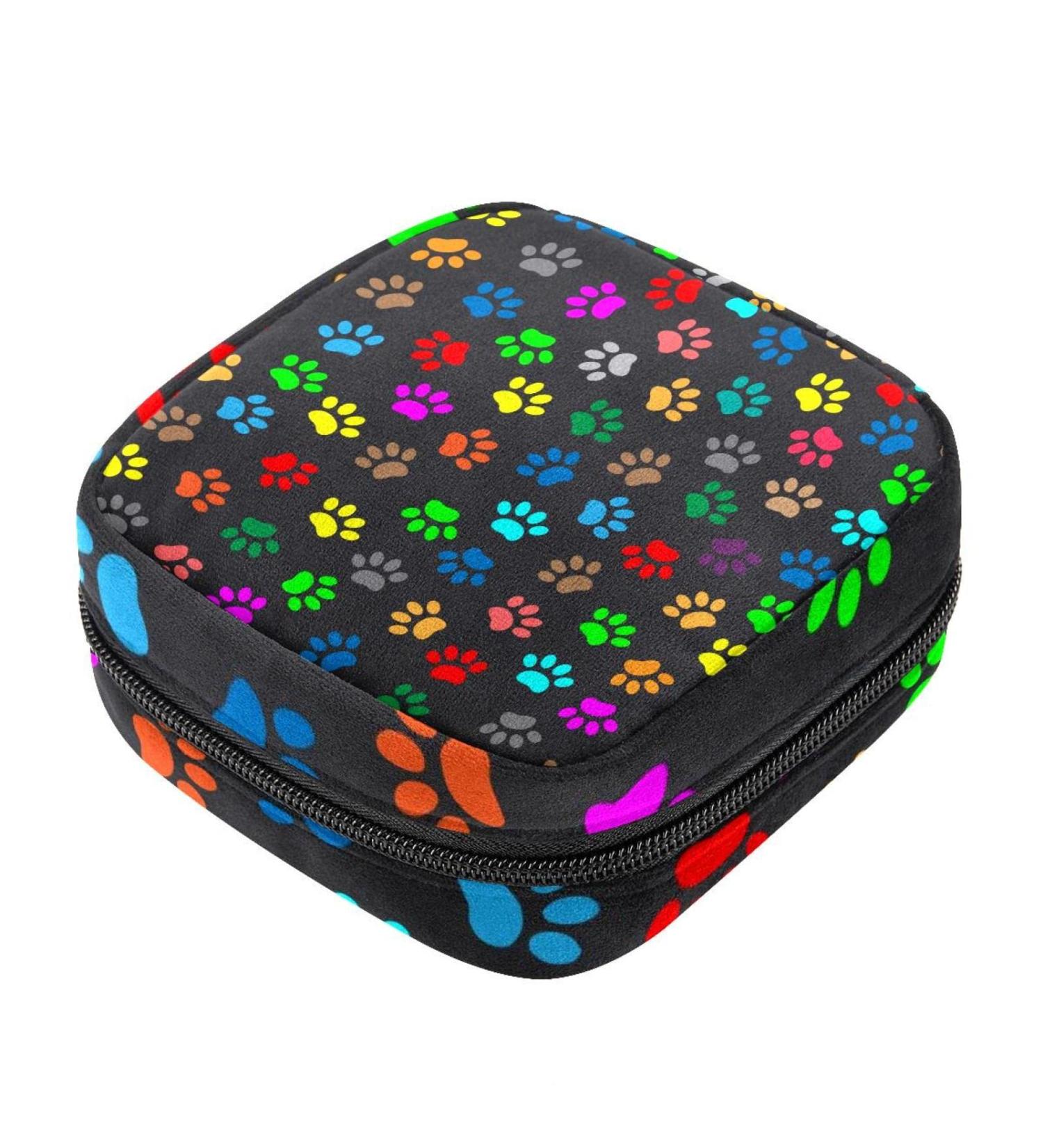 Colorful Animal Napkin Storage Bag for Dogs & Cats - Portable Menstrual Cup & Breastfeeding Pillow Holder - Perfect for Women Teens & Girls - Buy Online on GoSupps.com