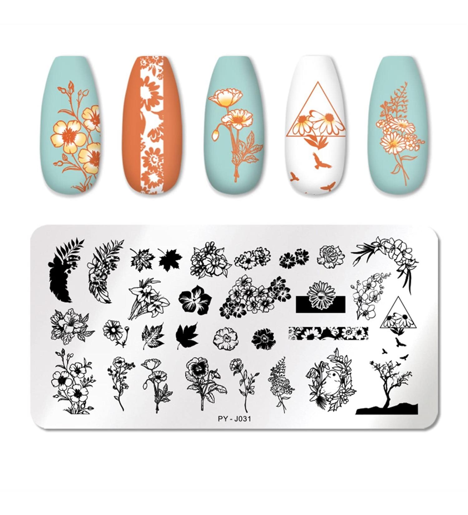 Yzdkj Halloween Nail Stamping Plate - Snowflake Festival Designs | Stainless Steel Nail Art Stencil (Color: 48653) - Buy Online on GoSupps.com
