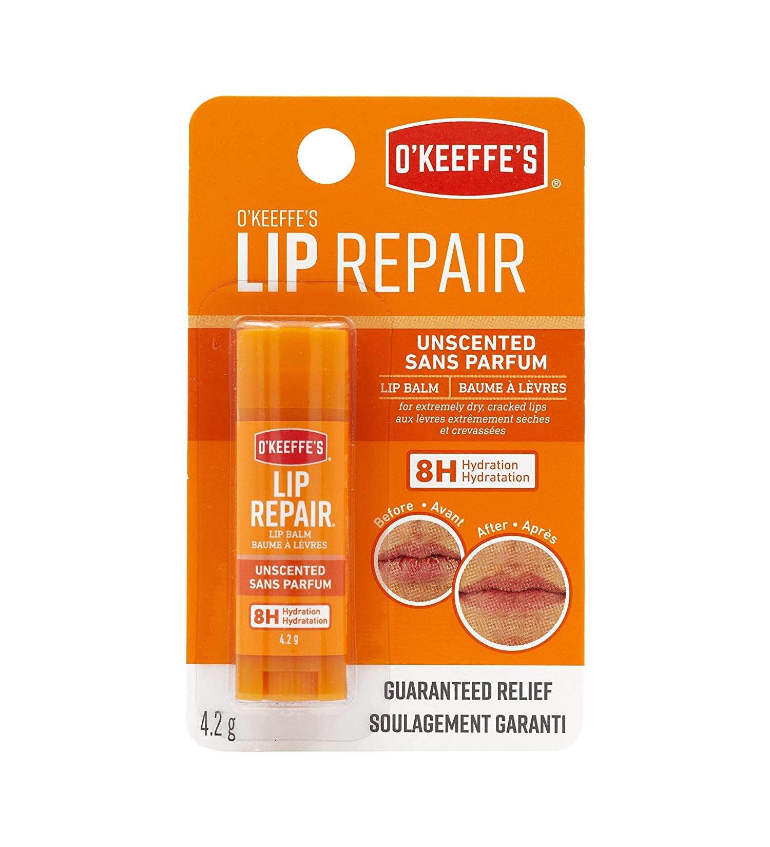 O'Keeffe's Unscented Lip Repair Lip Balm Stick (Pack of 5) - Hydrating Balm for Dry Cracked Lips - Buy Online on GoSupps.com