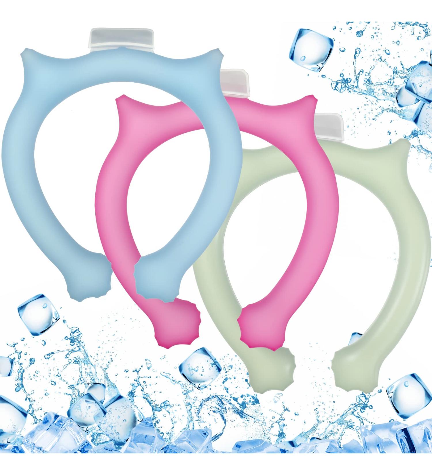 3 Pcs Reusable Cooling Neck Wraps - Hands Free Gel Ice Pack for Neck Heat Relief | Wearable Neck Cooler for Summer Outdoor Sports - Freeze Below 64 F - Buy Online on GoSupps.com
