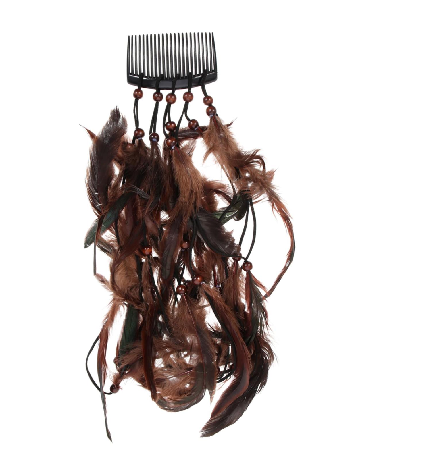 Mikinona Hair Accessories Bohemian Hair Bands Party Cosplay Hairbands Plume Costume Accessories Party Props Decorative Plume Tassel Headdress Plume Tassel Hairbands Headdress - Buy Online on GoSupps.com