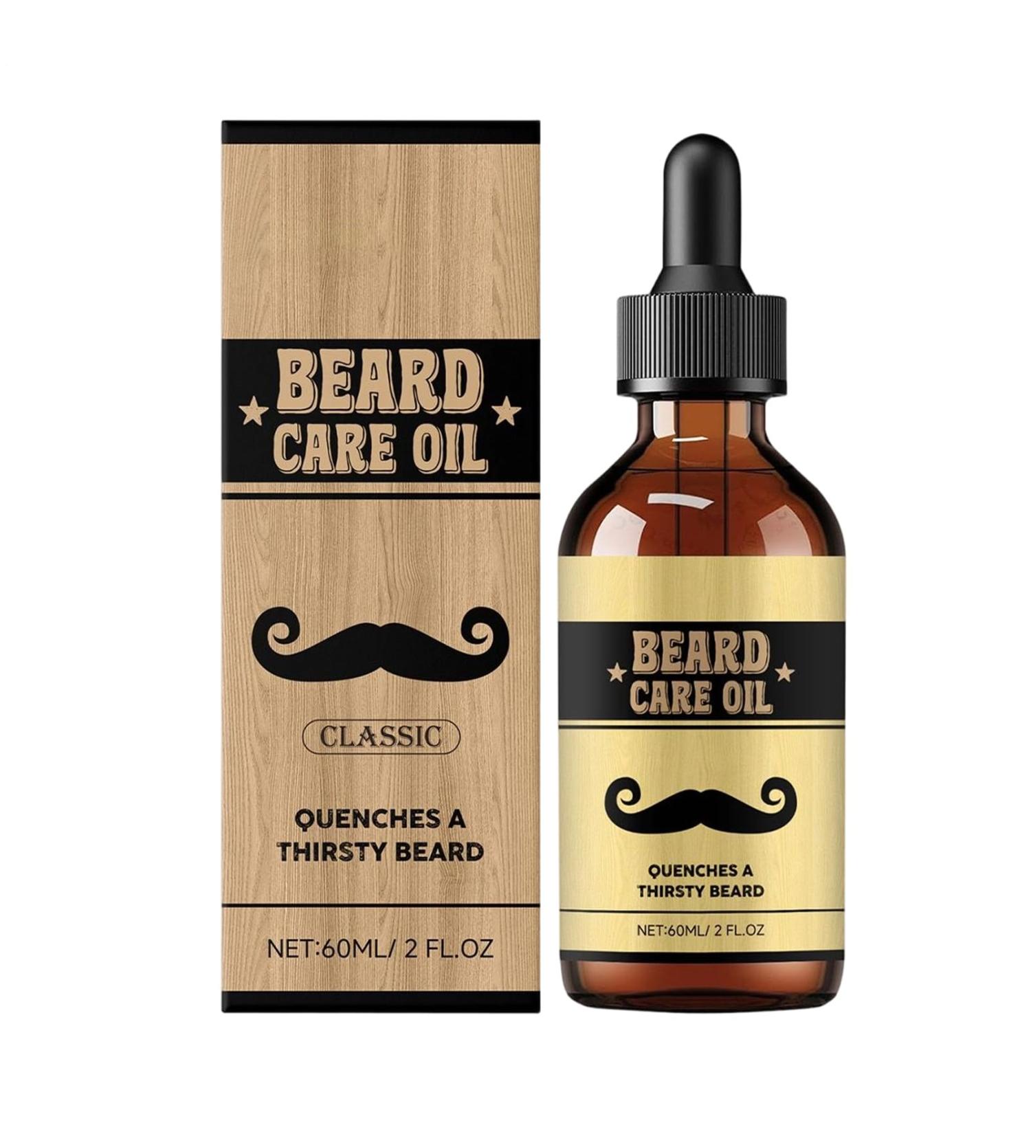 Beard Oil for Men 60 ml Naturally Scented Beard Care Conditioner Styling Moisturizing Nourishing for Daily Care Home Travel Party Special Events - Buy Online on GoSupps.com