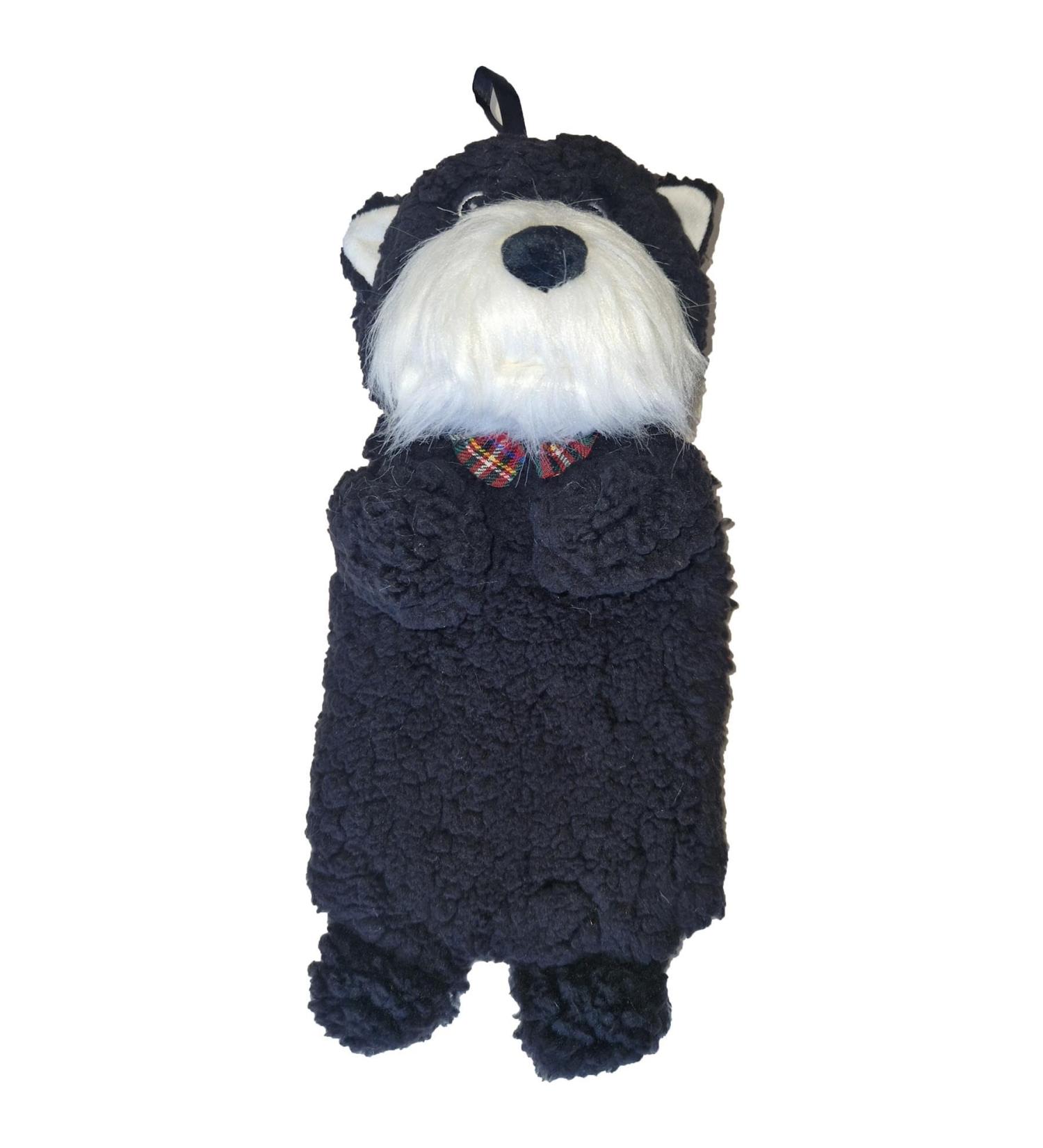 K Collection 3D Novelty Hot Water Bottle - Scottie Dog Design | Plush Cover | Premium Rubber HWB - Buy Online on GoSupps.com