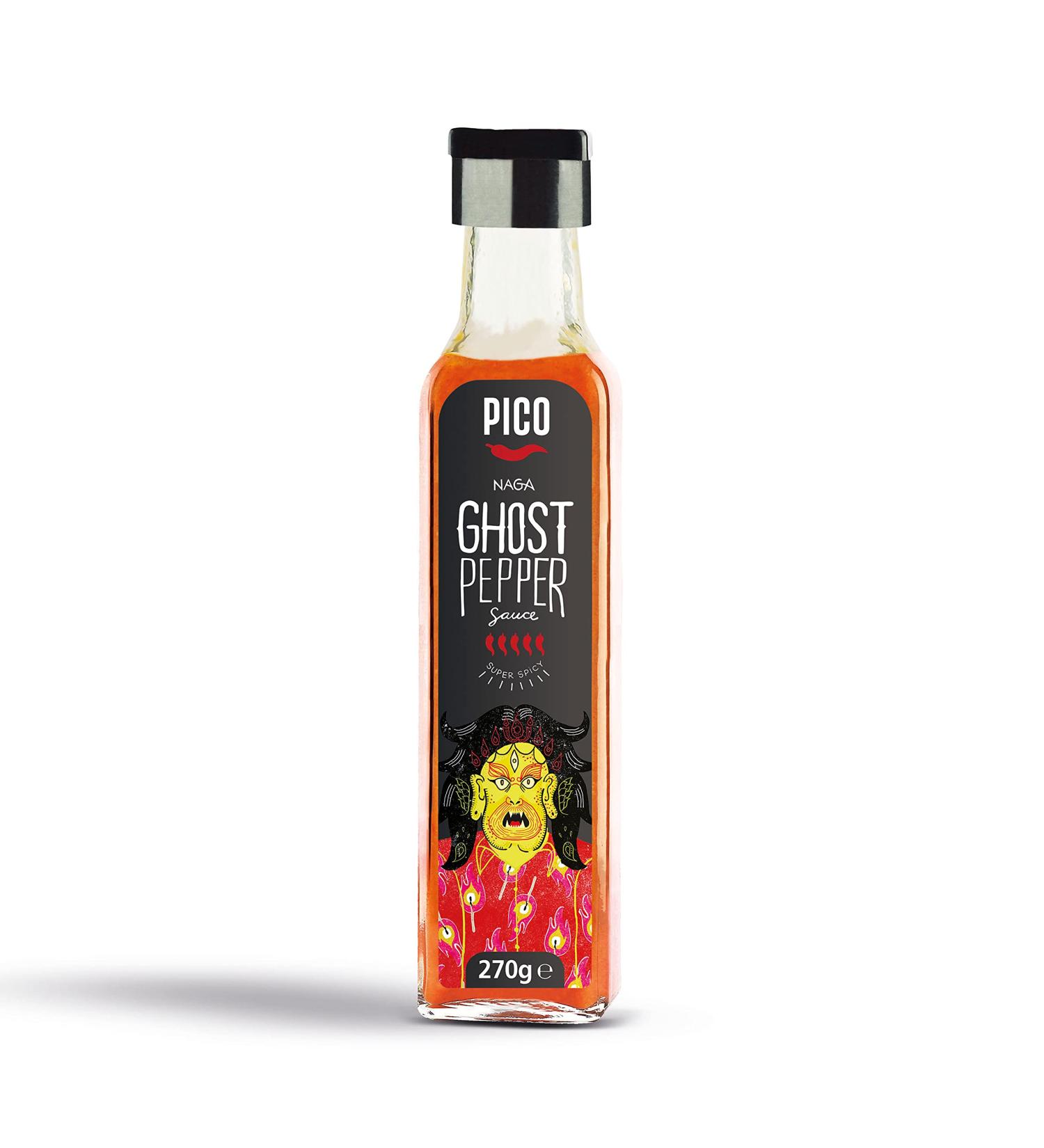 Pico Sauces Naga Ghost Pepper Sauce 270g - Buy Online on GoSupps.com