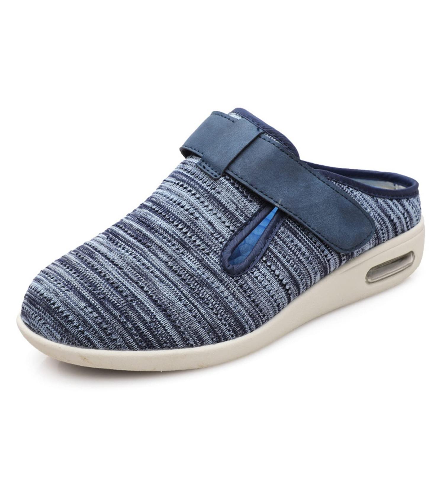 NVBHOF Men's Diabetic Edema Boots Slippers - Light Blue, Size 12 | Orthopedic Footwear for Elderly Swollen Feet & Plantar Fasciitis - Buy Online on GoSupps.com