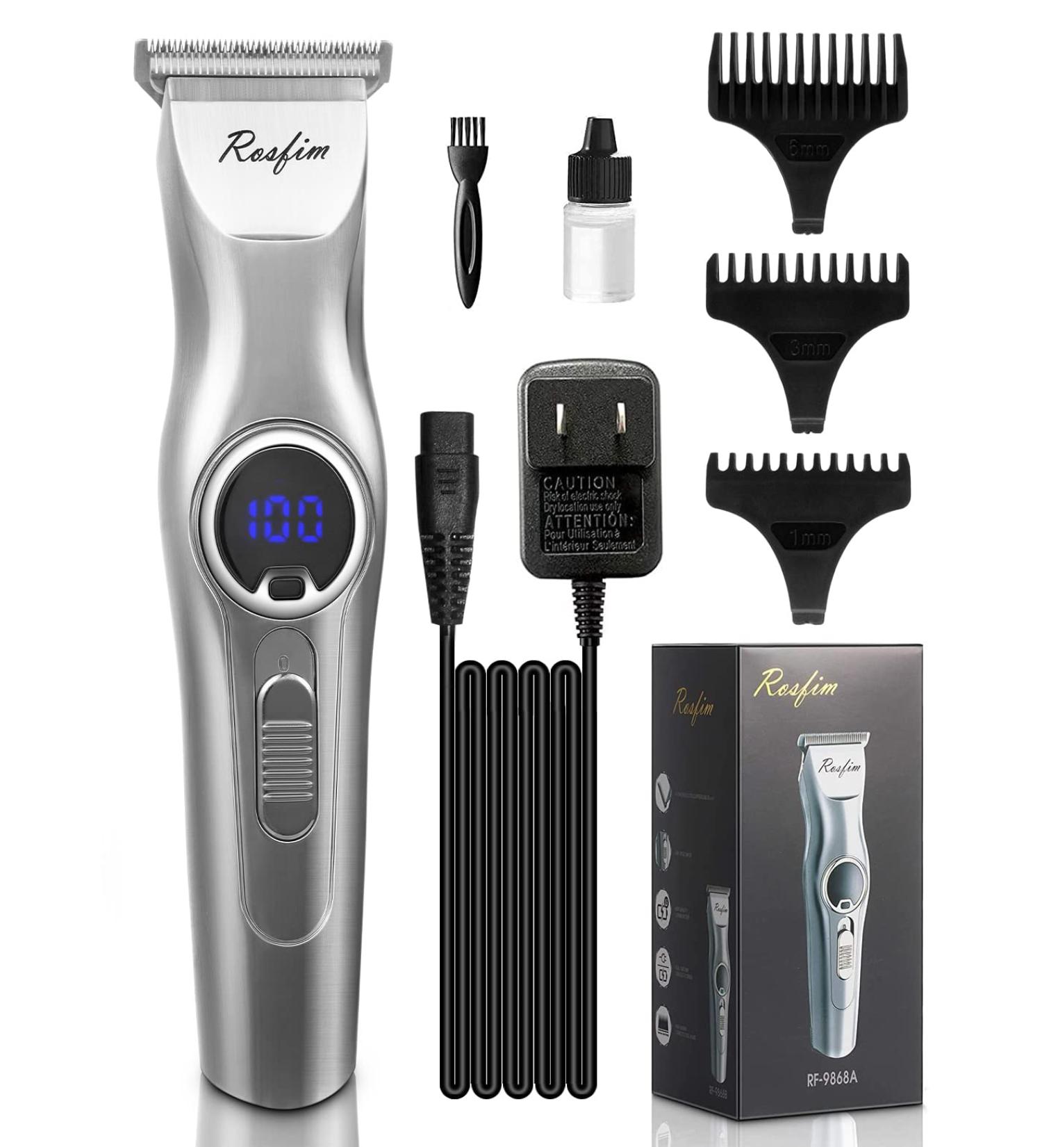 Professional Cordless Hair Trimmer | 0mm T-Blade Bald Head Clipper & Beard Shaver for Men - Buy Online on GoSupps.com