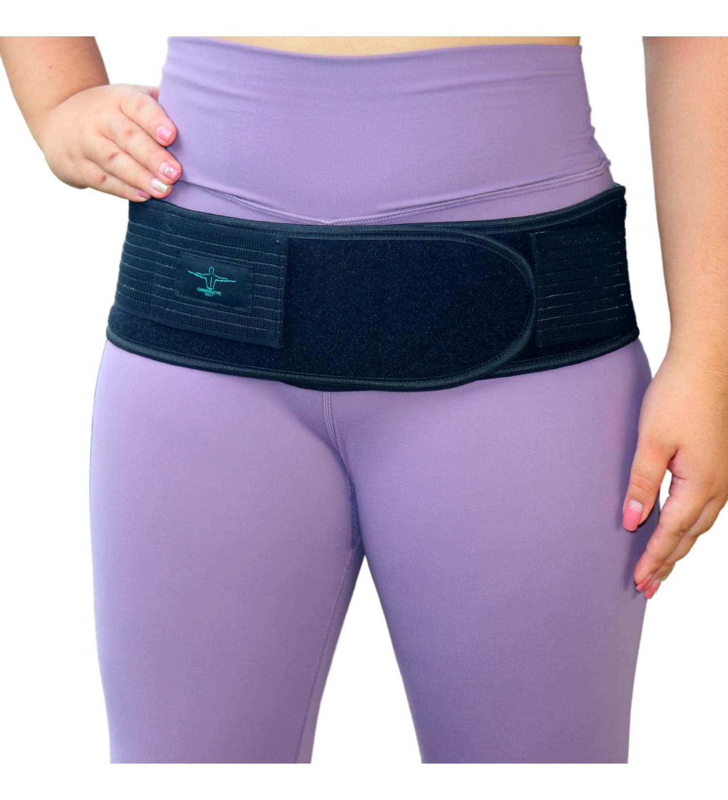 SI Belt for Sciatica Pain Relief | Sacroiliac Belt for Men & Women | Adjustable Hip Brace | Lower Back Pain Support | Fits XS to Plus Size (XXL 58-64) - Black - Buy Online on GoSupps.com