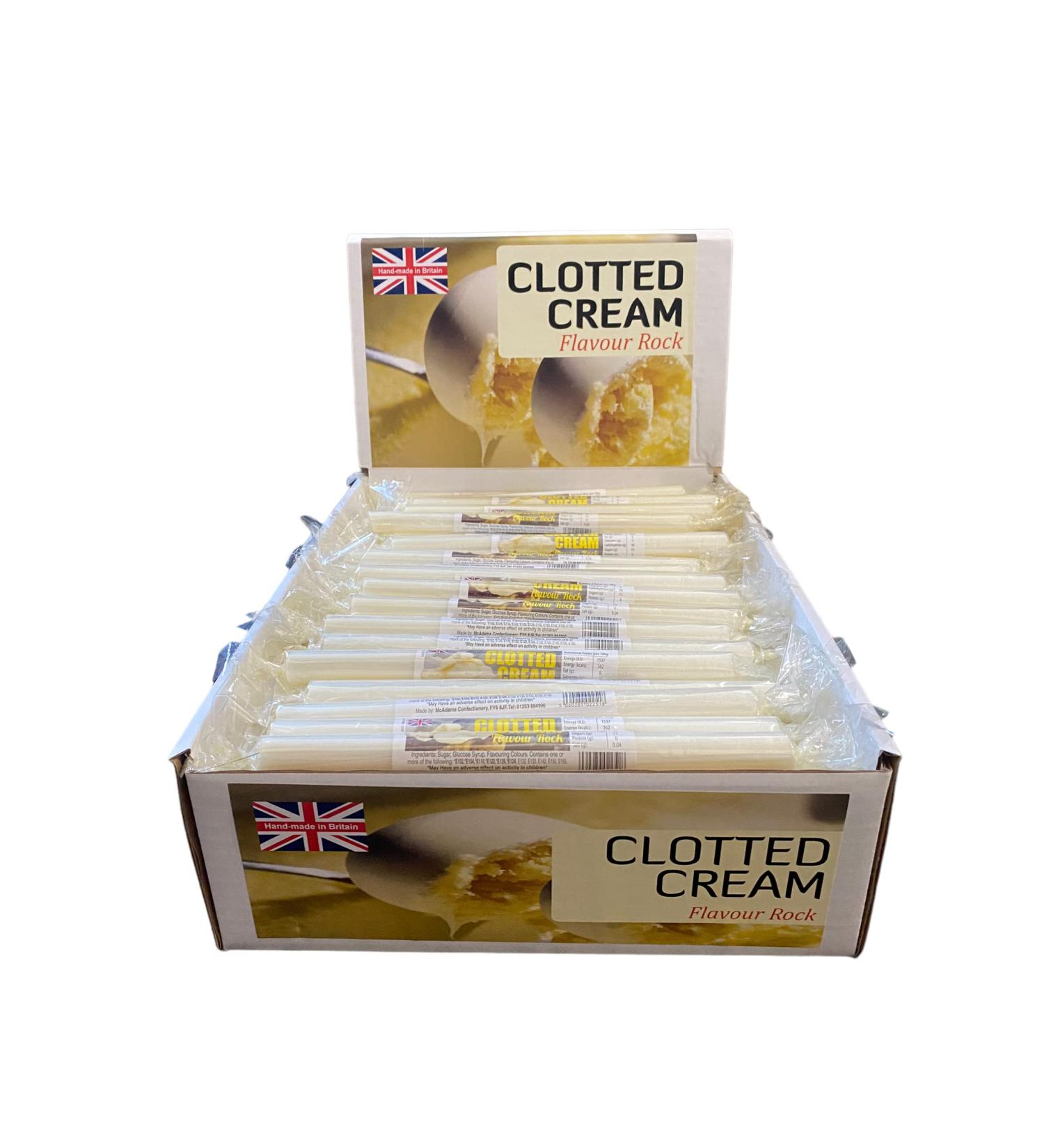 100 X Clotted Cream Flavour Rock Sticks Handmade Traditional Rainbow Classic Sweets Retro Seaside Gift Wholesale Confectionery - Buy Online on GoSupps.com
