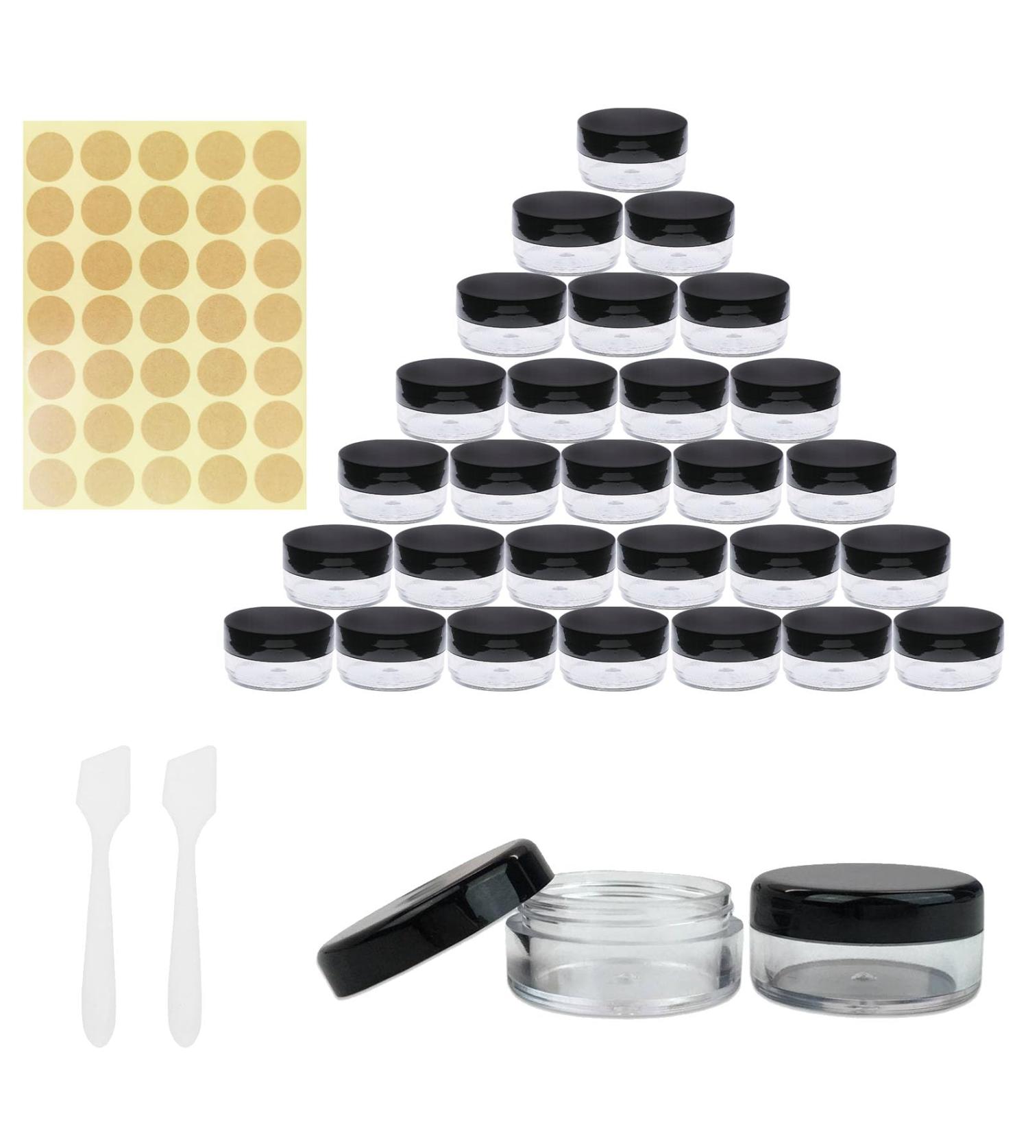 Cosmetic Container 5ml Sample Containers 30 Pieces Empty Plastic Cosmetic Jars Sample Containers Pots Empty Sample Pots Travel Sample Jar Pots Empty Containers Sample Jar Pots Travel Cosmetic Jar Pots - Buy Online on GoSupps.com