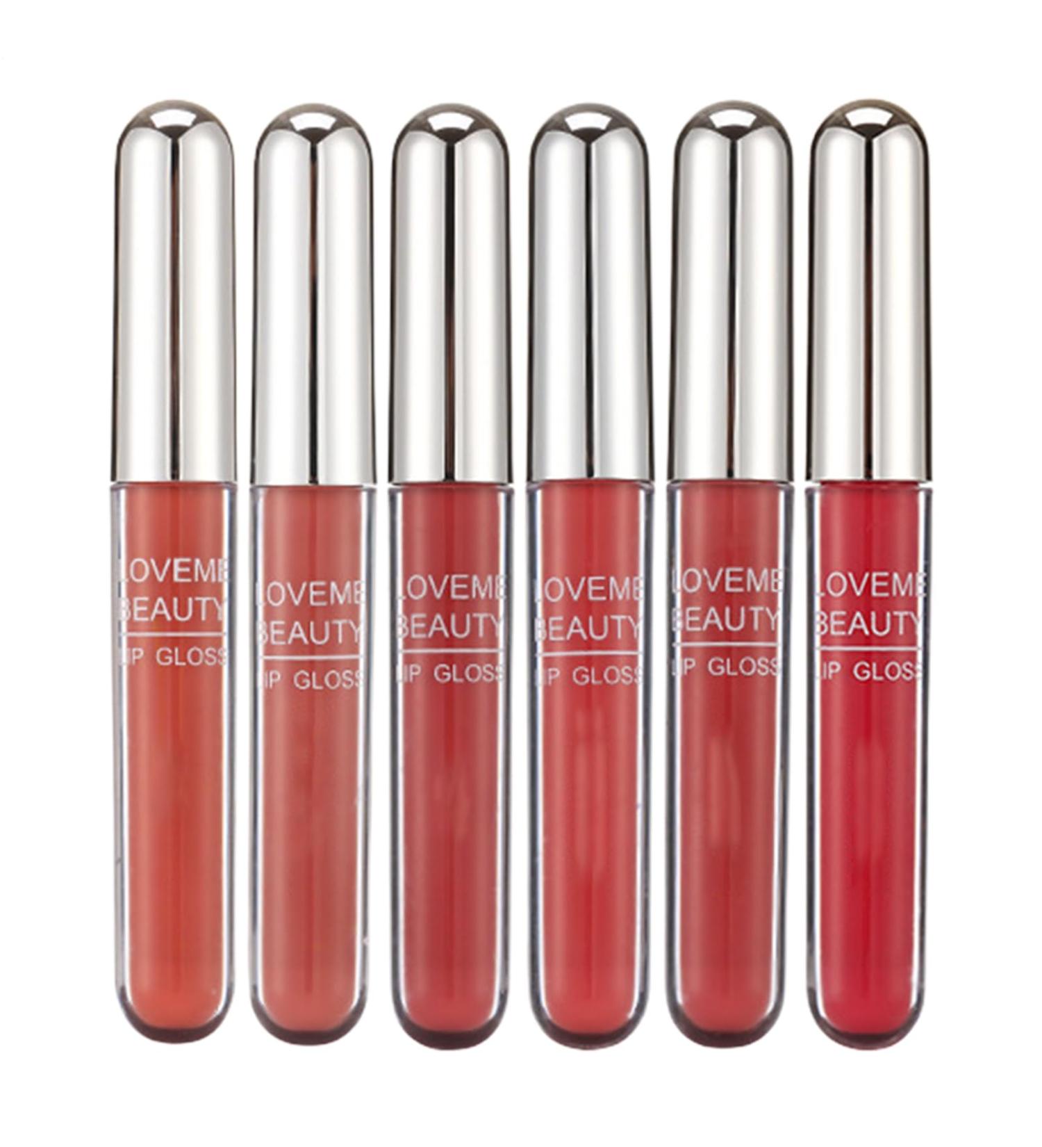 Gloss L vres | Brillant Longue Tenue en 12 Couleurs - Rouge L vres Liquide Pour Shopping R paration Femmes Fille Voyage D placement Professionnel Sc ne Rendez-vous et Tube d'argent - Buy Online on GoSupps.com