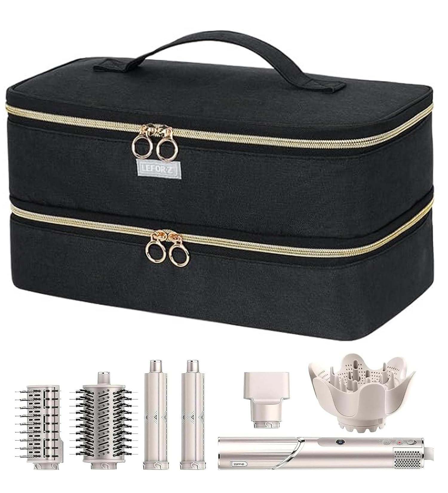Travel Carrying Case Compatible with Shark Flexstyle Styler/Hair Dryer Double-Layer Hair Hot Tools Storage Bag Compatible with Dyson Airwrap Styler/Supersonic Hair Dryer and Attachments Black-Bag Only - Buy Online on GoSupps.com
