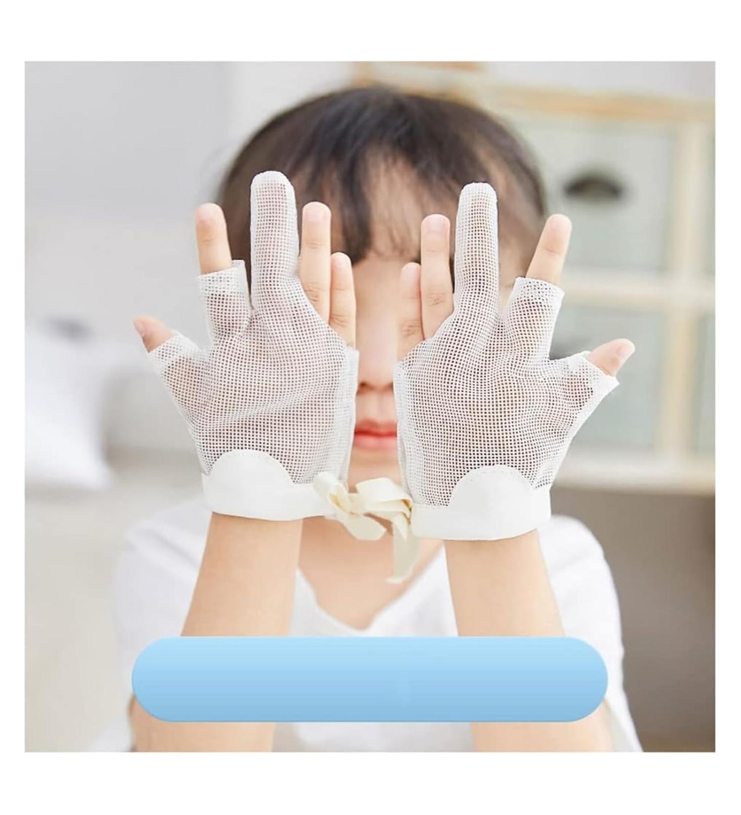 SXPGBP Thumb Lull Stop for Children | Scratch-Resistant & Breathable | Ideal for Ages 12 Months to 5 Years | Color: Green Size: X-Small - Buy Online on GoSupps.com