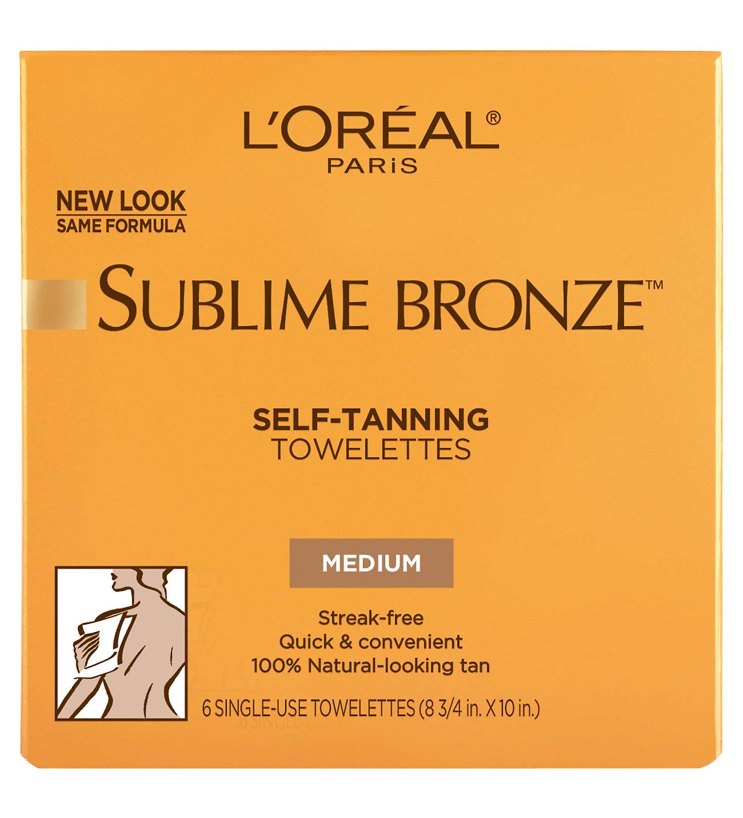 L'Oreal Paris Sublime Bronze Self-Tanning Body Towelettes 18 Count - Pack of 3 - Buy Online on GoSupps.com
