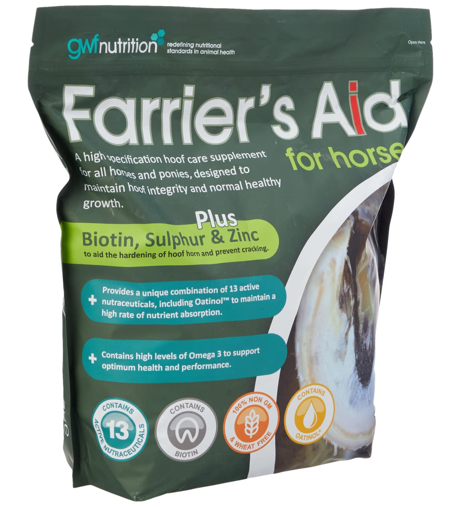 GWF Nutrition Farriers Aid For Horses Pouch 3 kg - Buy Online on GoSupps.com