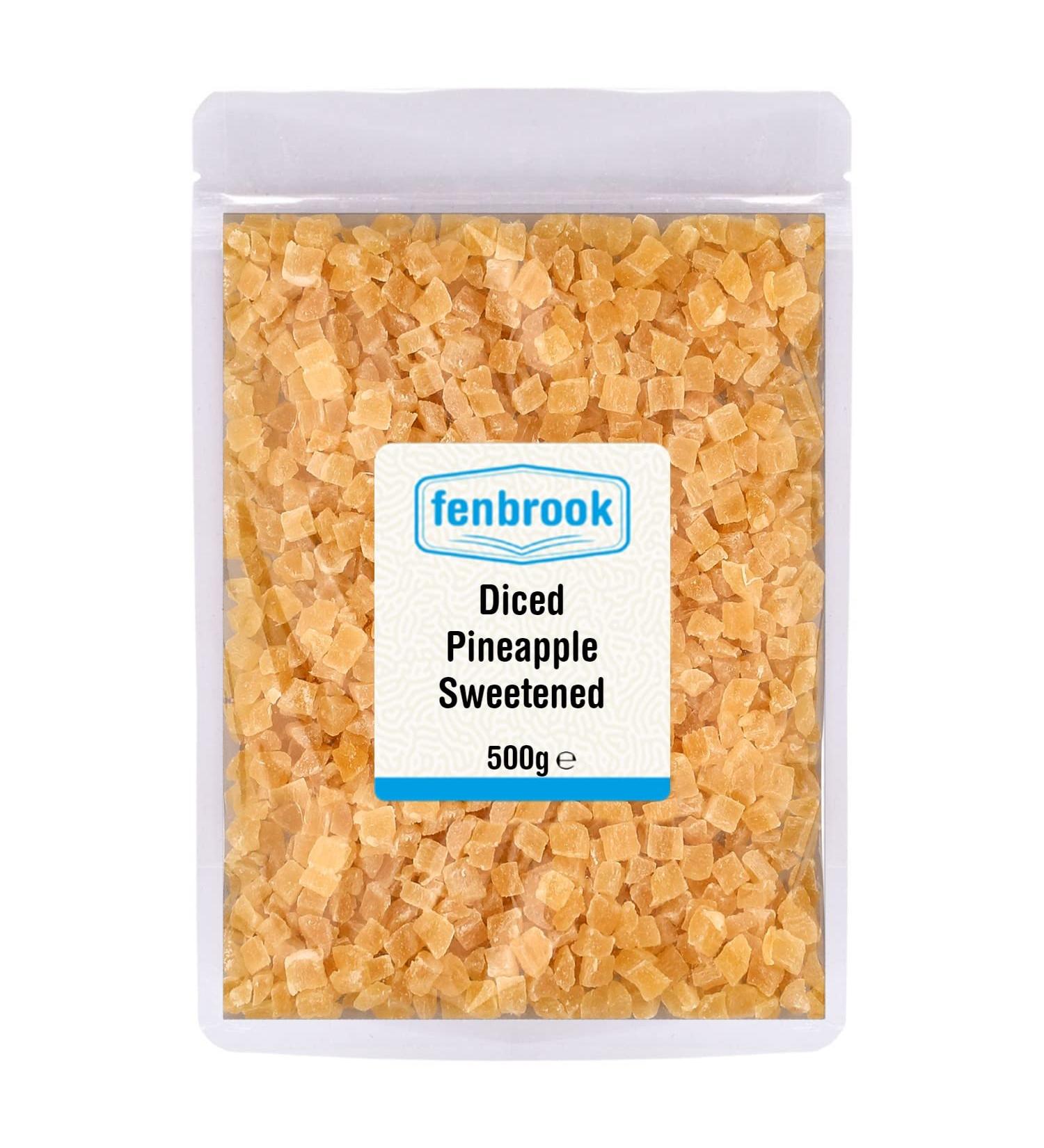 Diced Pineapple (Sweetened) 500g by Fenbrook