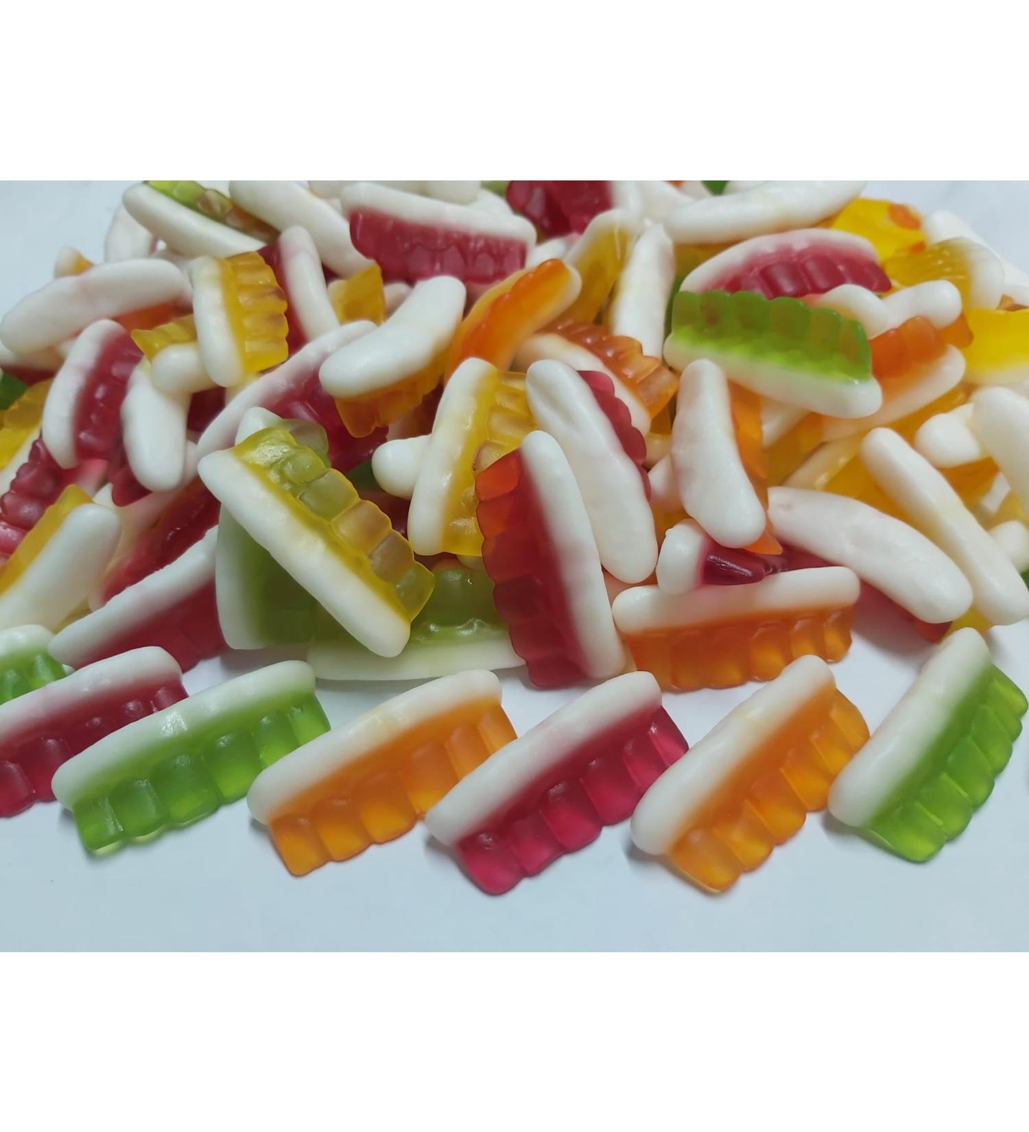 Teeth Sweets | Multi Coloured Gummies | Fruit Flavoured | Halal (200g) - Buy Online on GoSupps.com