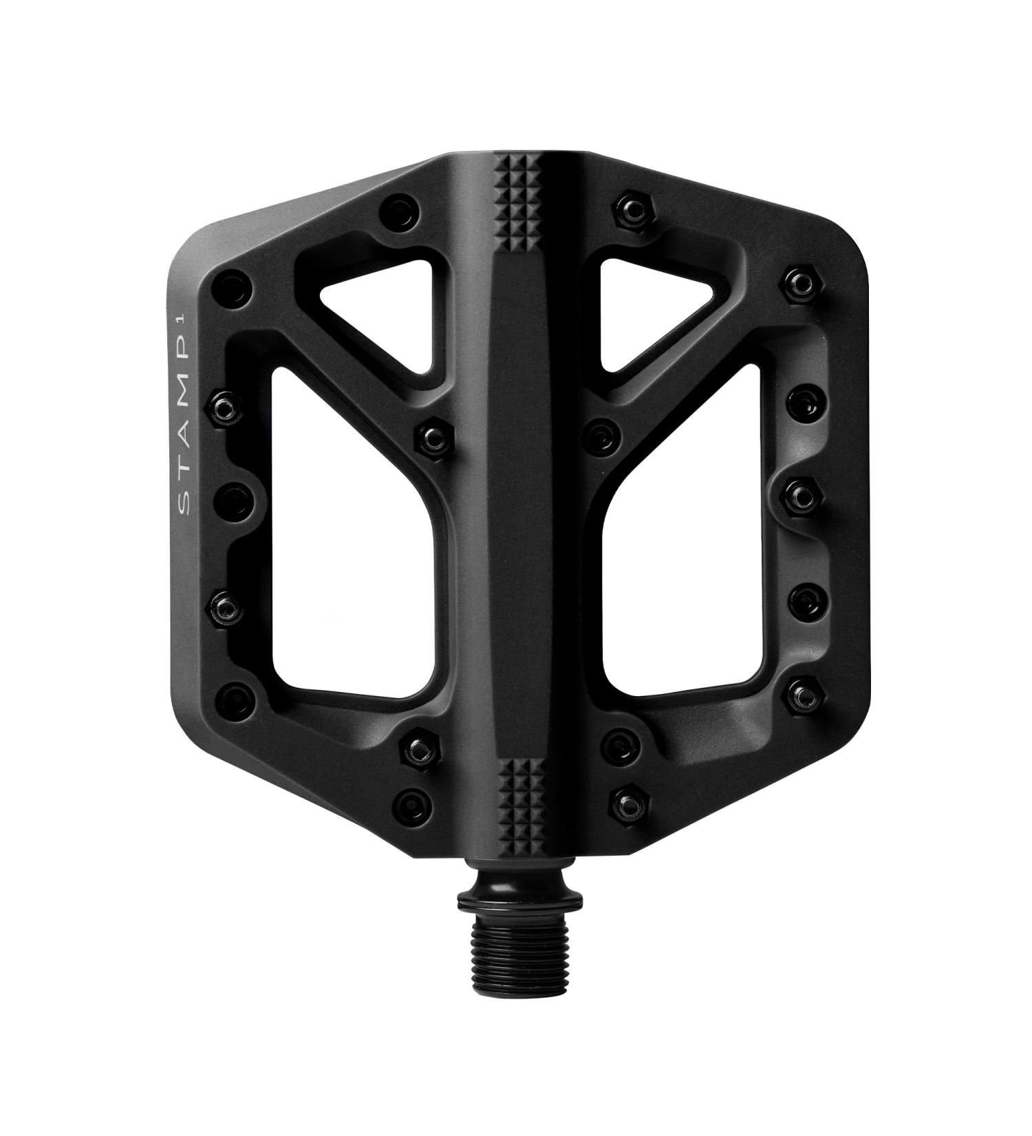 Crankbrothers Stamp Flat BMX/MTB Bike Pedal - Black Small | Adjustable Grip | Minimal Profile - Buy Online on GoSupps.com