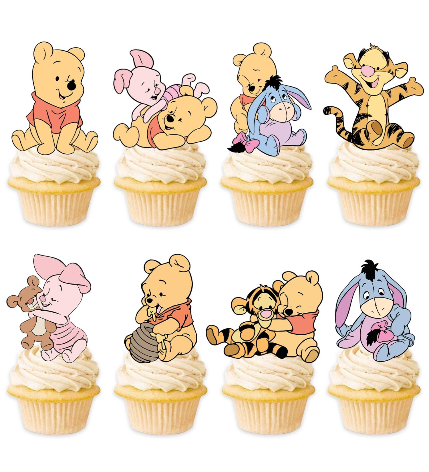 48 Pcs Cartoon Winnie Cupcake Toppers - Buy Online on GoSupps.com
