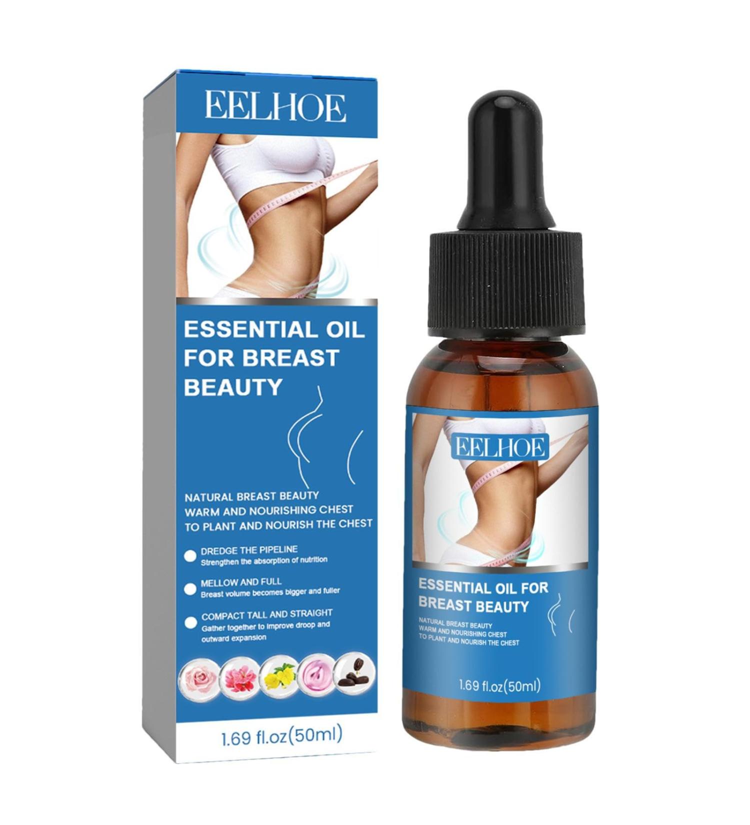 Natural Essential Bust-Up Oil - 50ml | Breast Enlargement & Moisturizing Lifting Oil for Women & Men - Buy Online on GoSupps.com