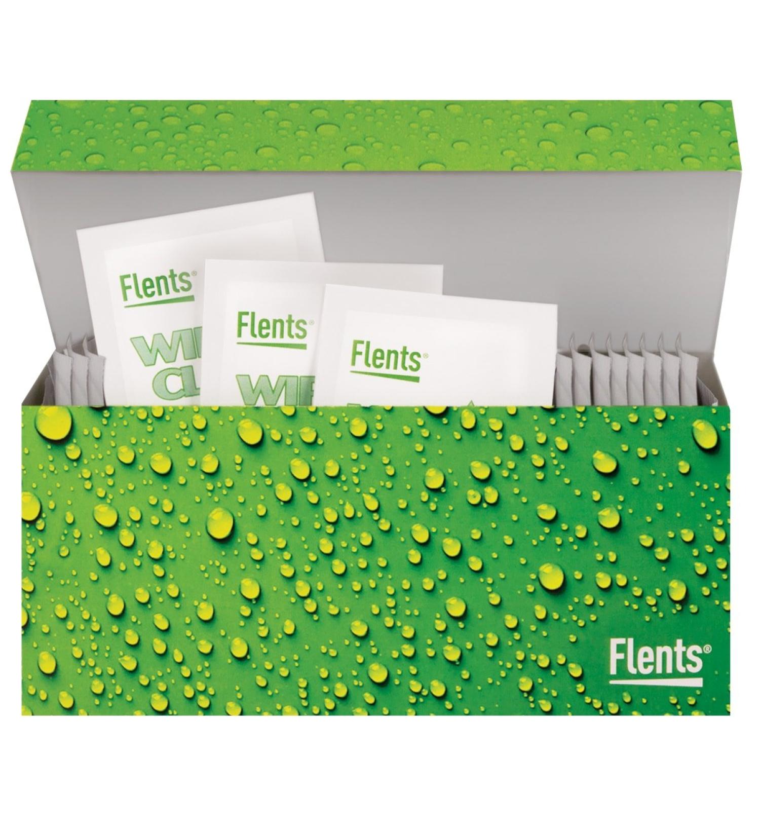 Flents Wipe N Clear Lens Wipes - 25 Count Streak-Free & Anti-Fog Cleaning Cloths for Glasses Sunglasses & Camera Lenses - Portable Individually Wrapped Assorted Patterns - Buy Online on GoSupps.com