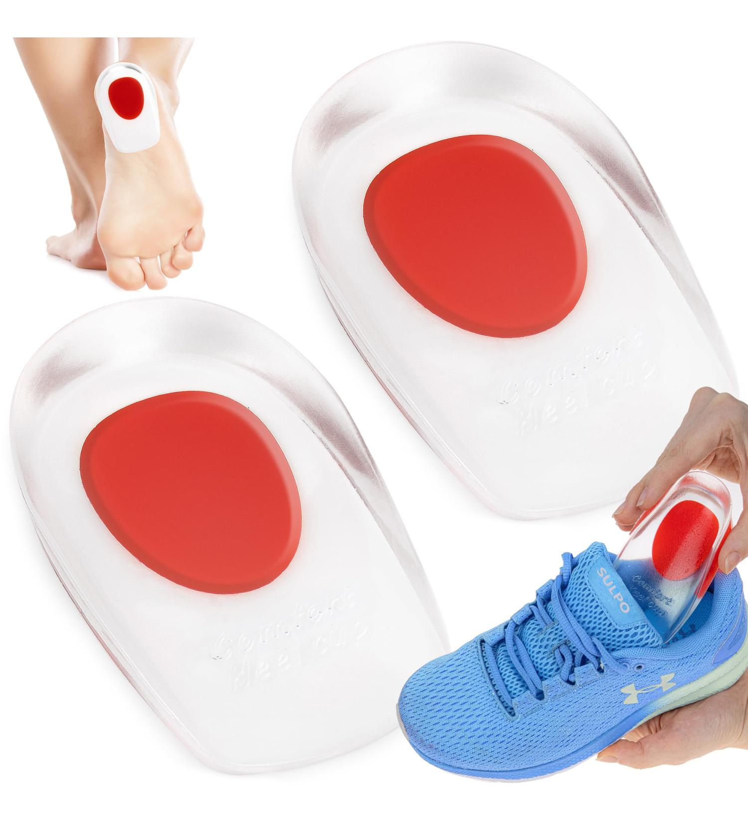Sulpo Gel Heel Cushion Inserts for Heel Spur - Silicone Gel Insoles for Men & Women - Comfortable Heel Protection - Size 36-39 - 1 Pair - Buy Online on GoSupps.com