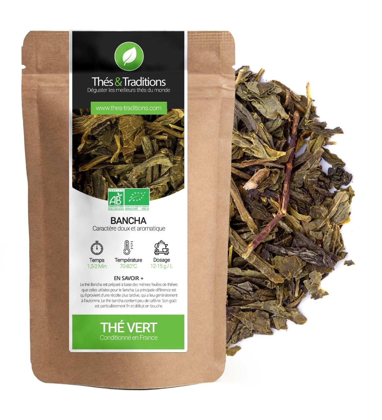  Th s & Traditions Bancha BIO - Green Tea | Bag 100g bulk | Certified Organic - Buy Online on GoSupps.com