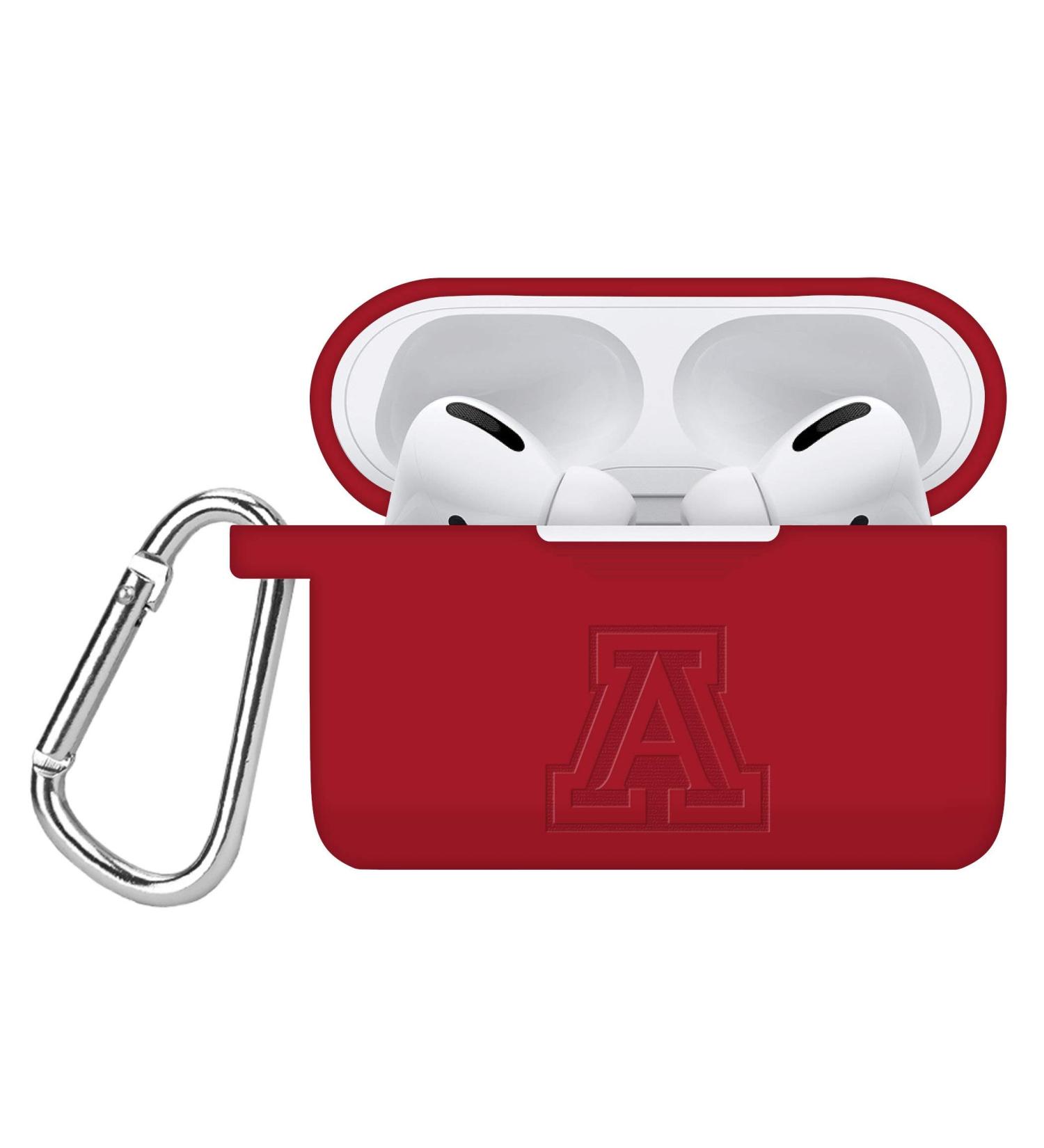 AFFINITY BANDS Arizona WildcatsEngraved Silicone Case Cover Compatible with Apple AirPods Pro (Crimson) Red