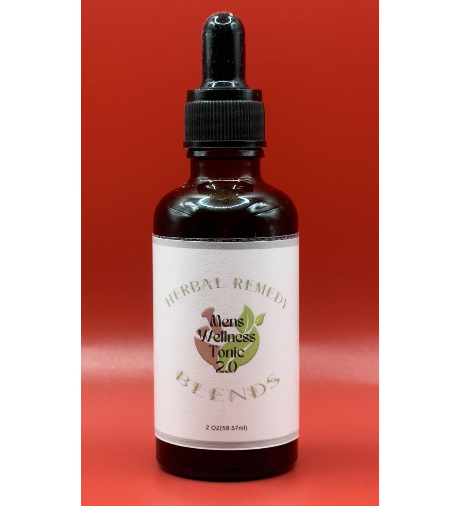 Mens Wellness Tonic 2.0 - Herbal Remedy Blend for Muscle Growth & Energy Support | Alcohol-Free Herbal Supplement - Buy Online on GoSupps.com