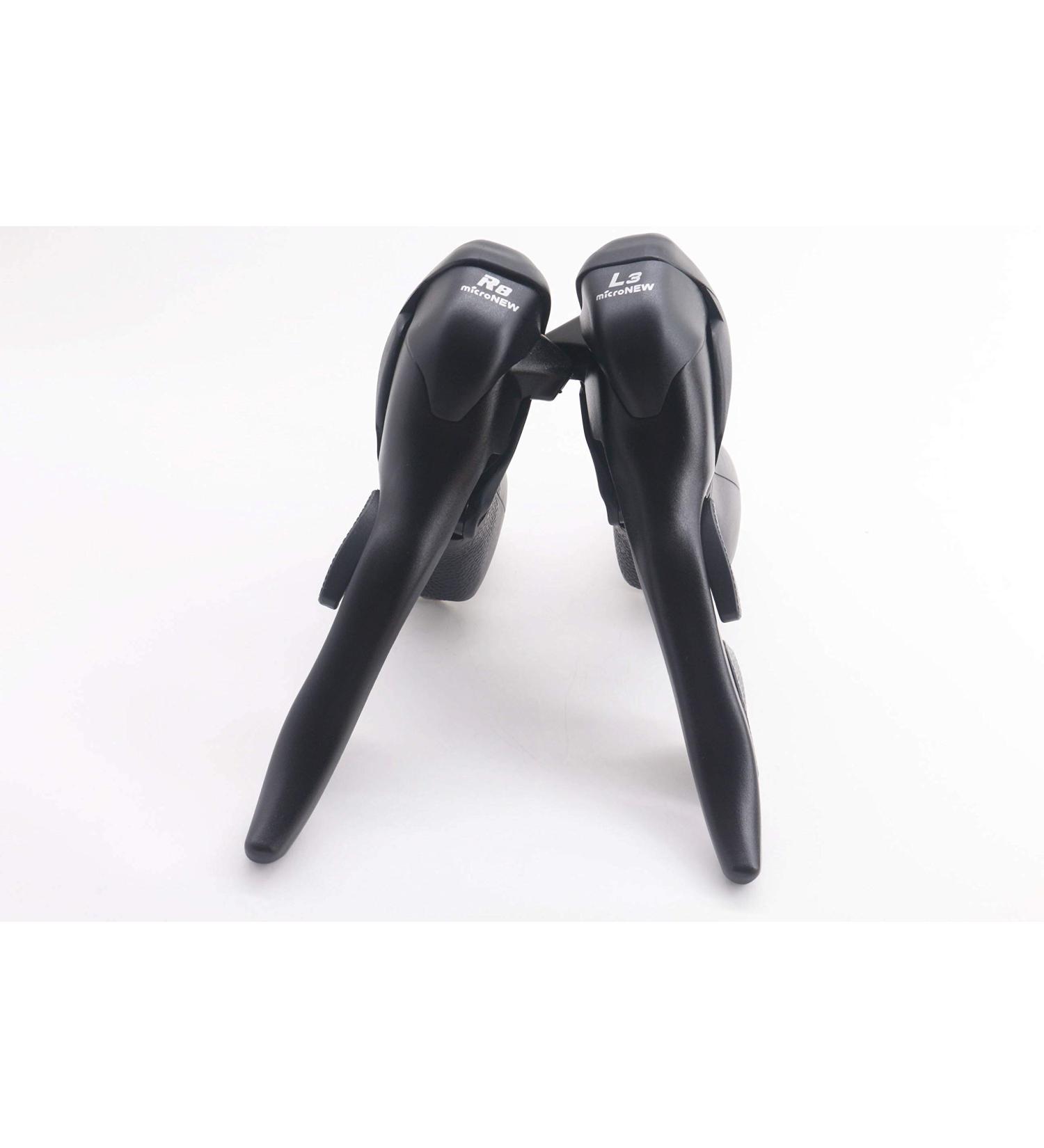 MicroNEW SB-R483 3x8 Speed Dual Control Shifter Set for Shimano Road Bicycle Derailleur - Buy Online on GoSupps.com