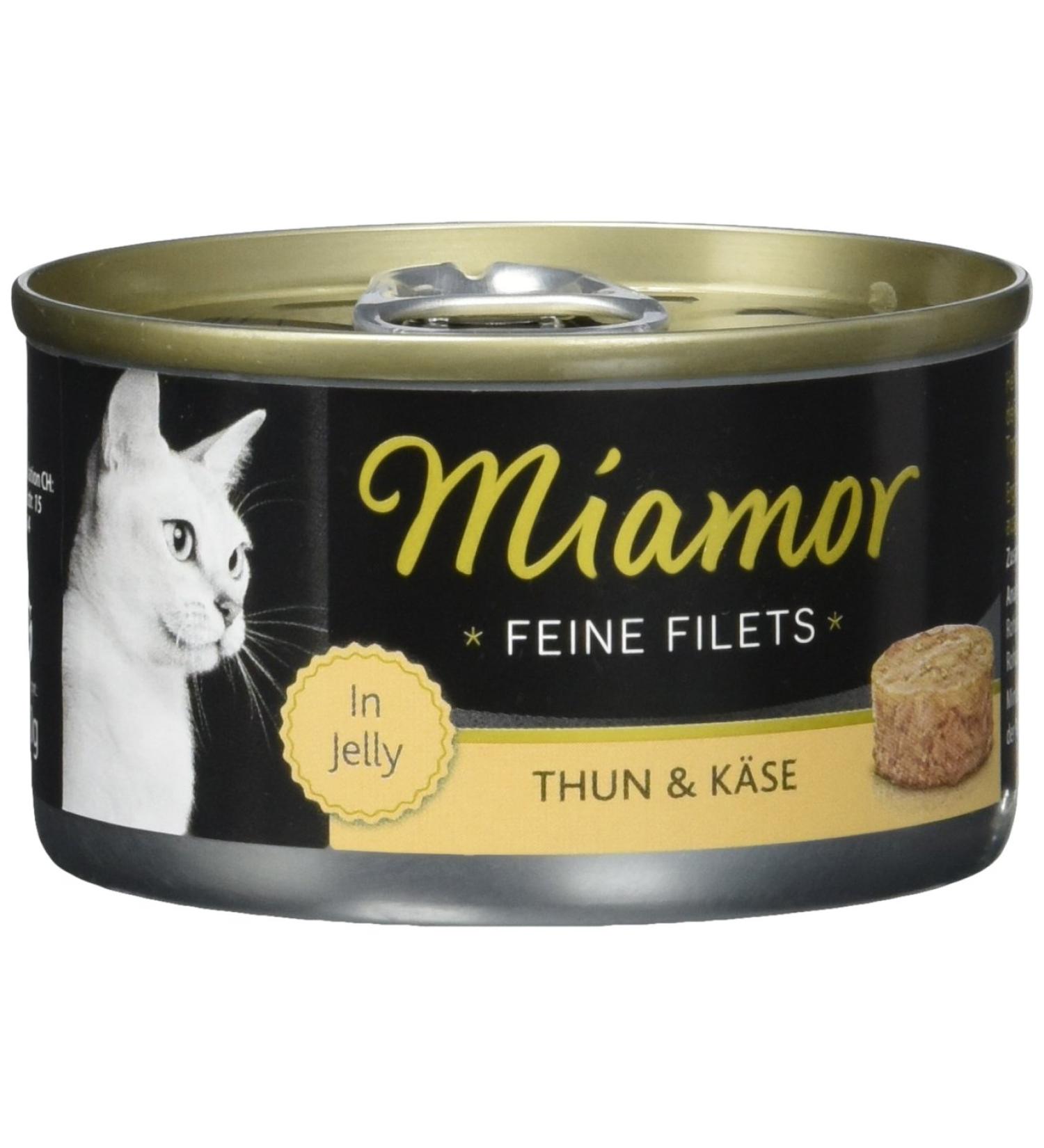 Miamor Feine Filets Thun und Cheese Premium Cat Food | 24x100g | International Shipping Available - Buy Online on GoSupps.com