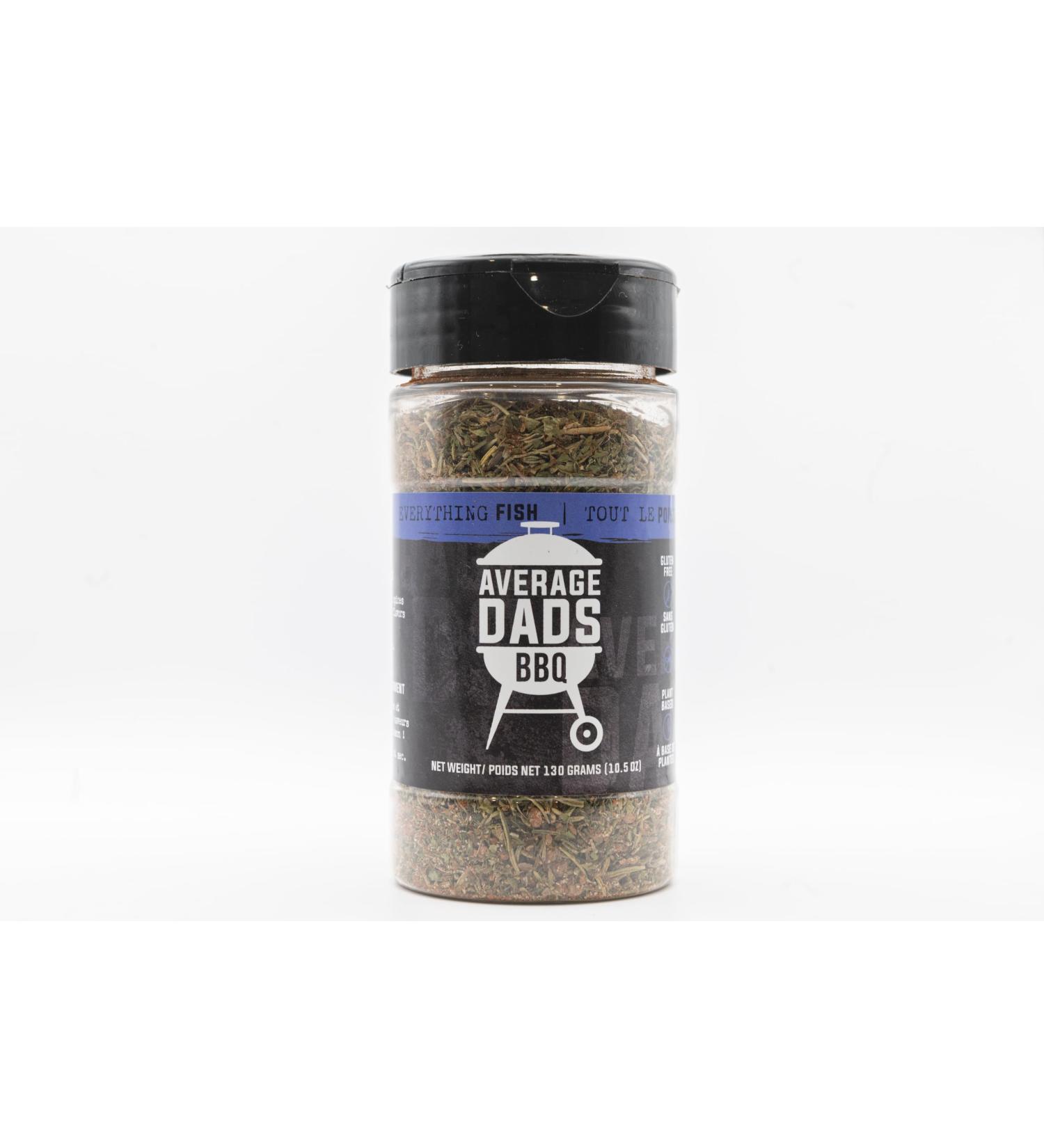 BBQ Seasoning-Average Dads Everything Fish- Fish Blend And Dry Rub No MSG Non-GMO Gluten-Free Bbq Rubs And Spices For Smoking Grilling Frying Roasting Salmon Whitefish Gifts For Him Christmas Gift - Buy Online on GoSupps.com