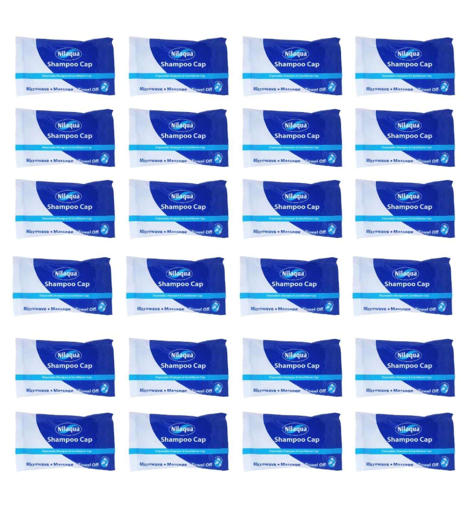 Nilaqua Rinse Free Waterless Shampoo Cap - Pack of 24