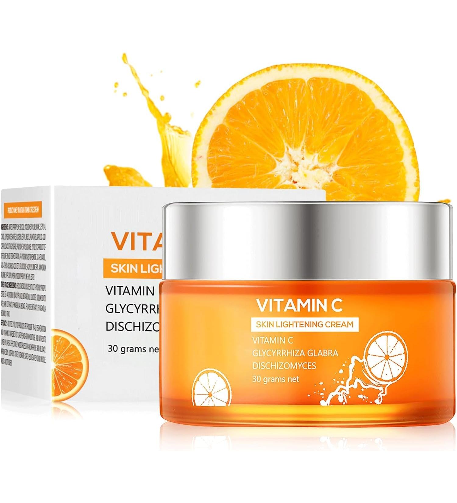 Shefave Vitamin C Face Cream Vitamin C Cream with Hyaluronic Acid & Vitamin E Anti Ageing Vit C Serum Day & Night Face Cream Boost Skin Collagen Brighten Hydrate and Plump Skin - Buy Online on GoSupps.com