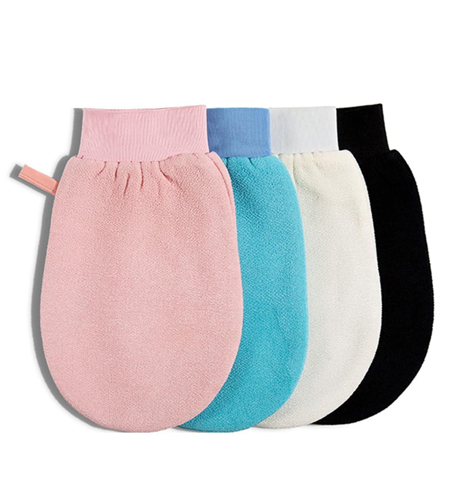 CIDOKAT Exfoliating Glove for Body Scrub - Korean Deep Exfoliating Mitt for Shower - Dead Skin Remover Scrubber - 1Pcs Black - Buy Online on GoSupps.com